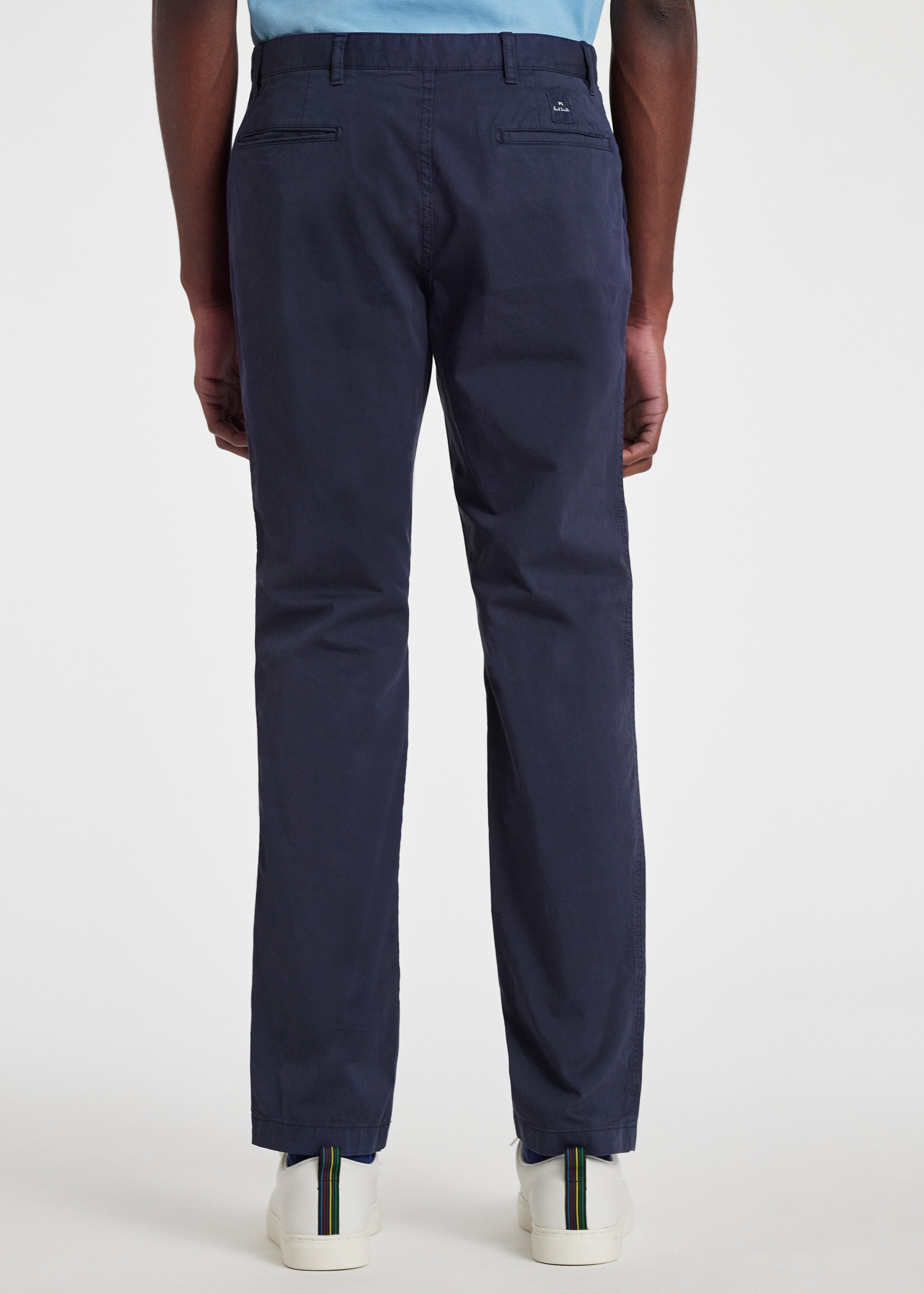 Slim-Fit Navy Cotton Twill Chinos - 7