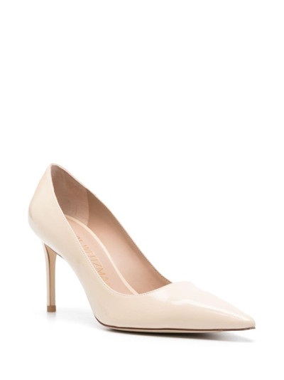 Stuart Weitzman Stuart 85mm leather pumps outlook