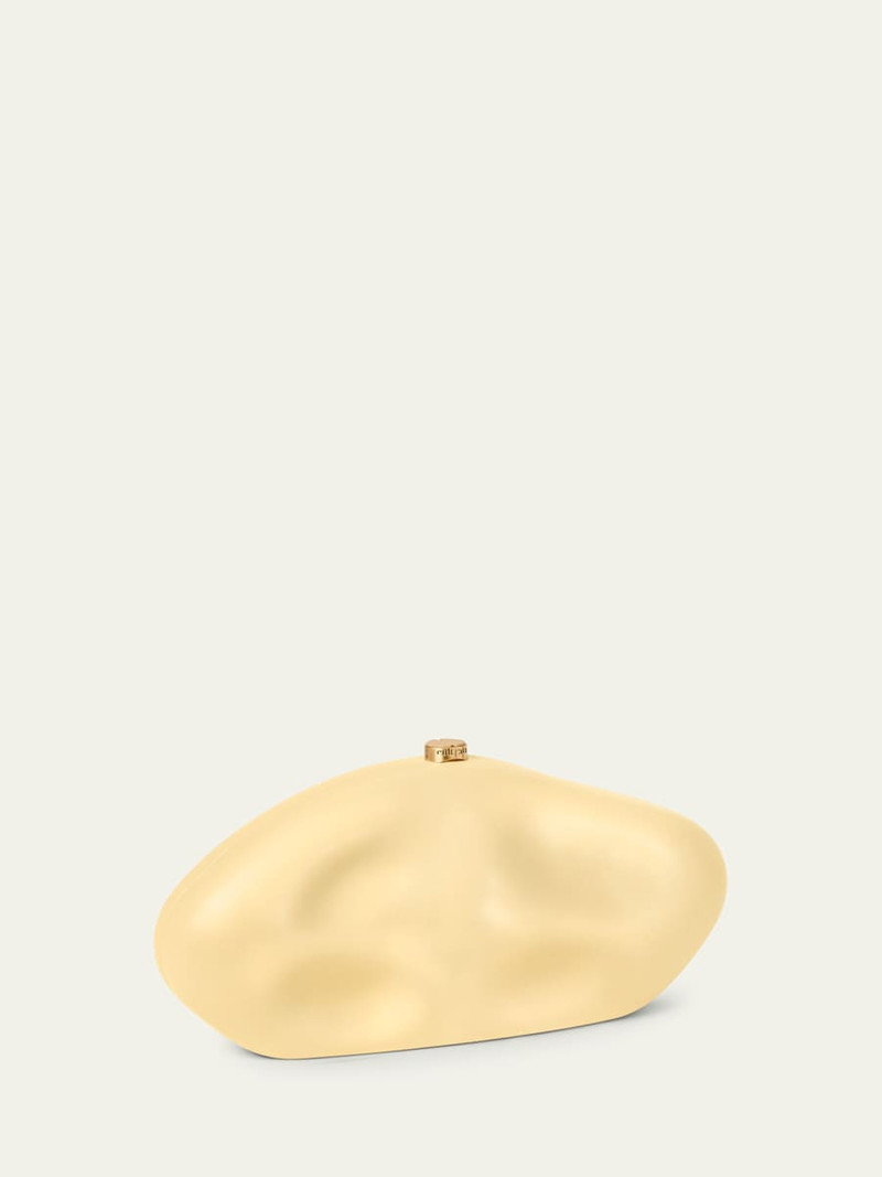 Cult Gaia The Caldera Leather Clutch Bag outlook