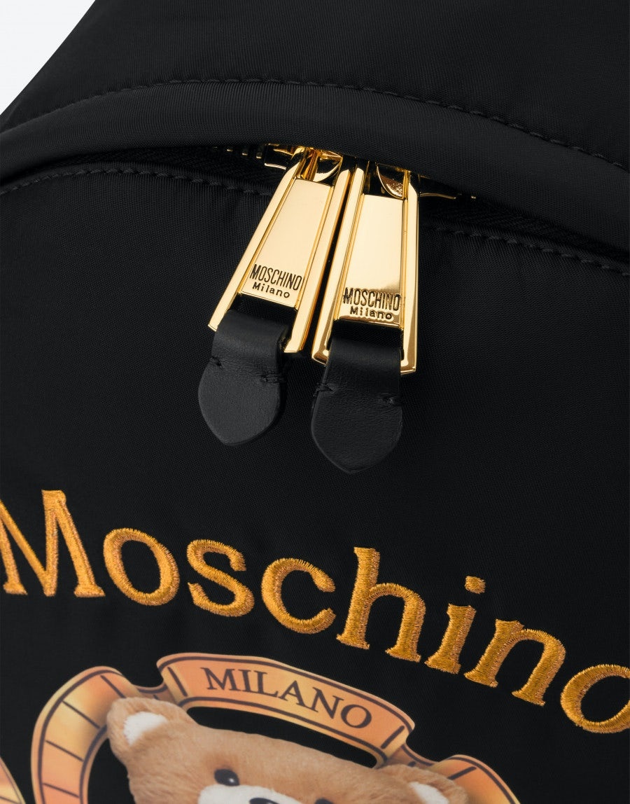 MOSCHINO TEDDY BEAR RECYCLED NYLON BACKPACK - 4