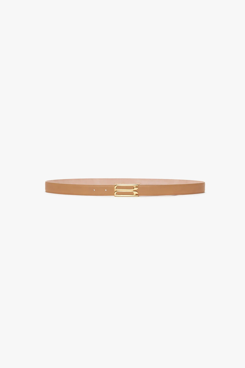 Frame Belt In Camel Leather 1