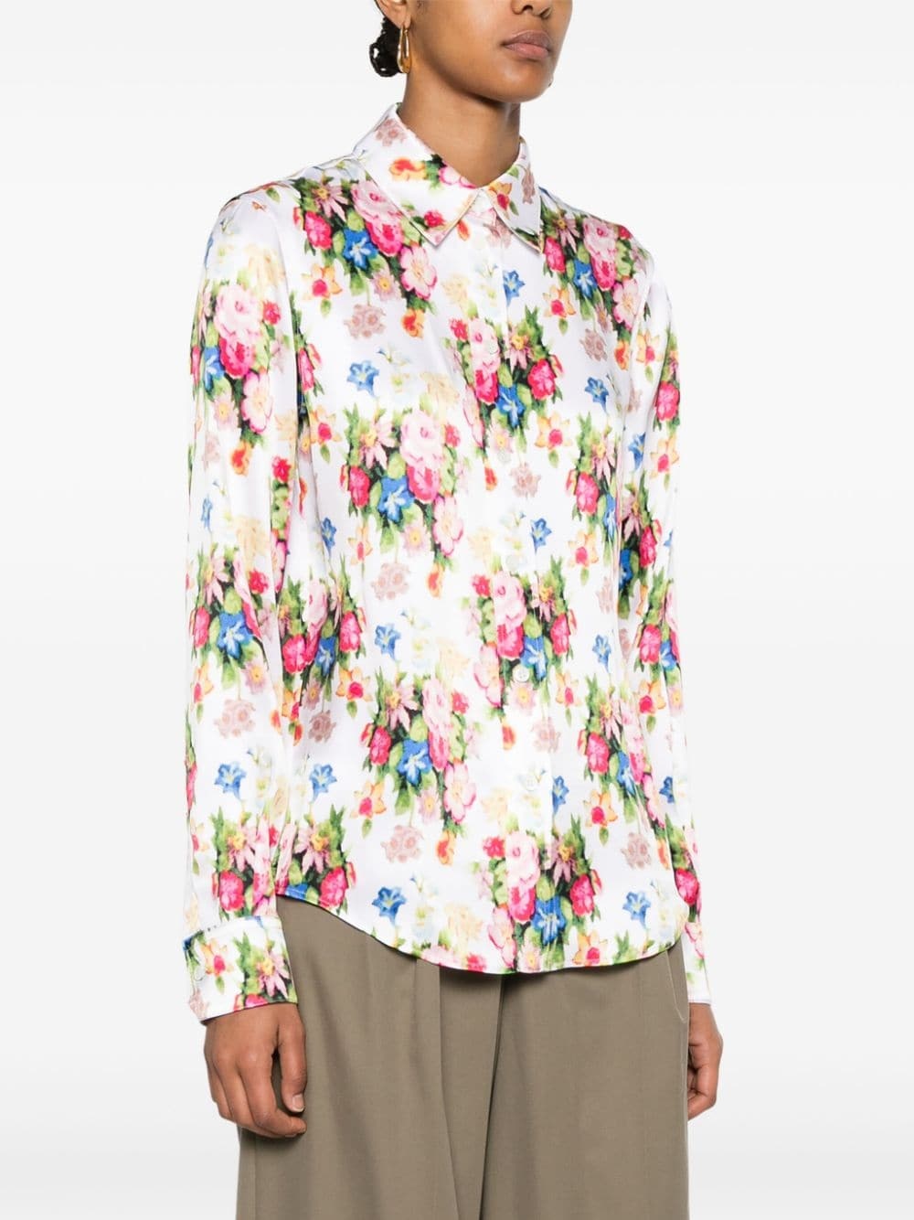 floral-print shirt - 3