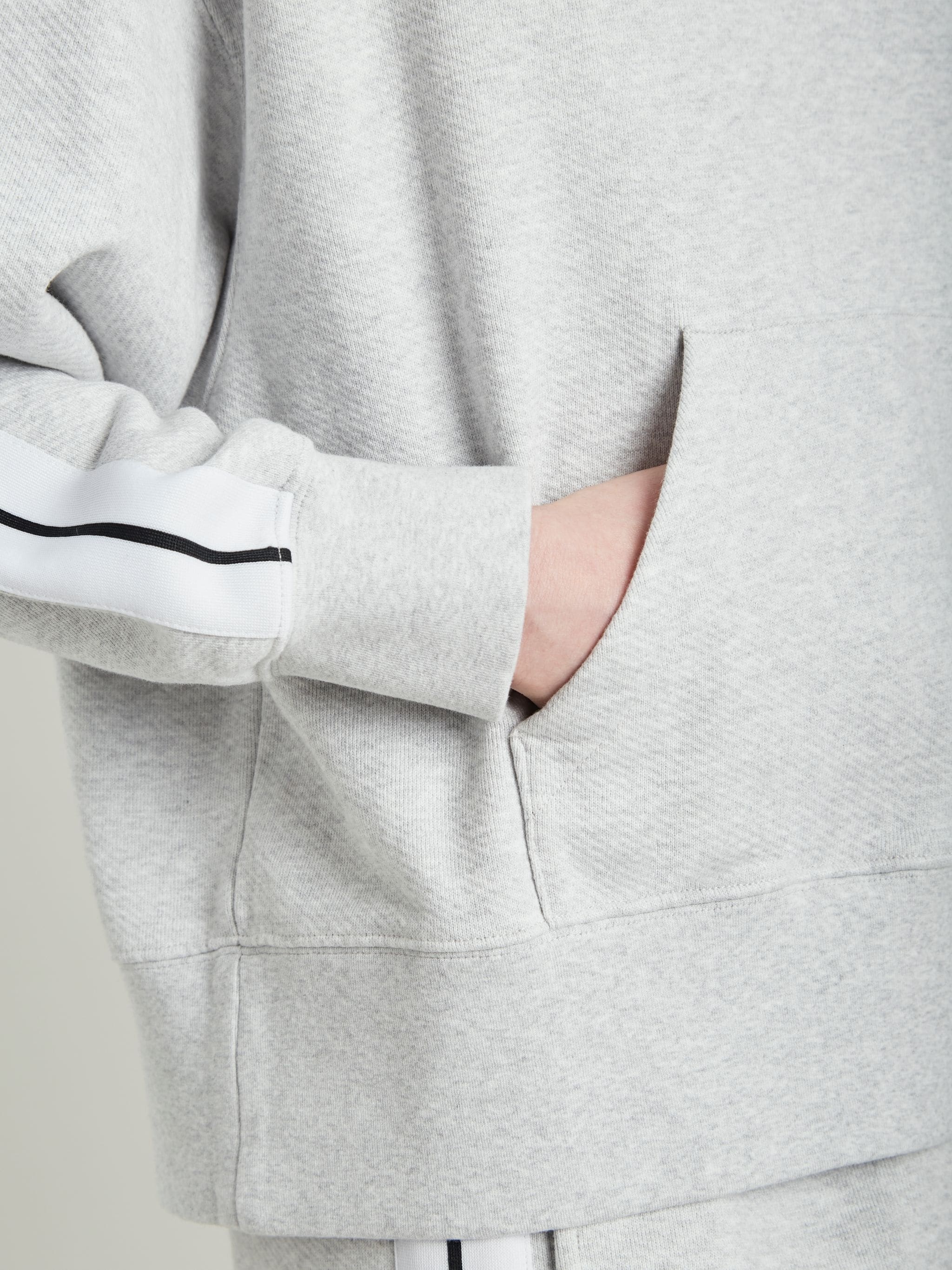 GREY TRACK HOODIE - 8