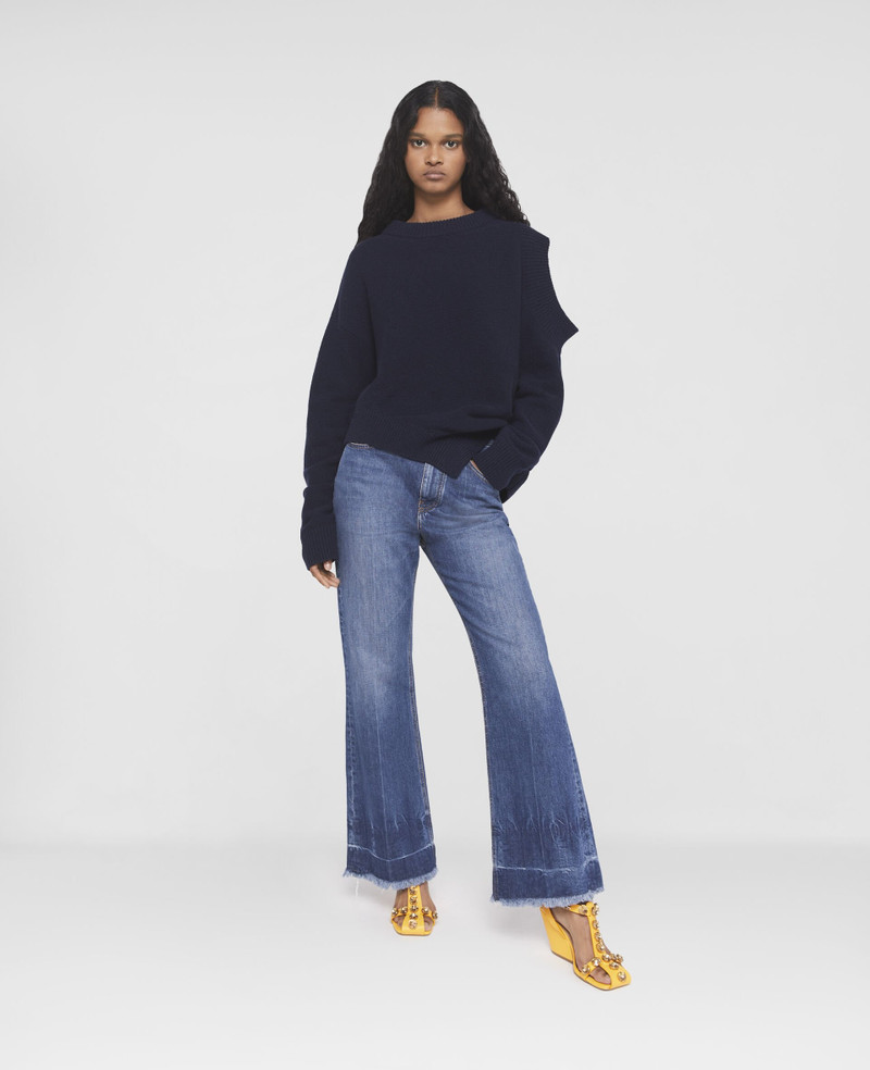Stella McCartney Vintage Wash Cropped Kick-Flare Jeans outlook