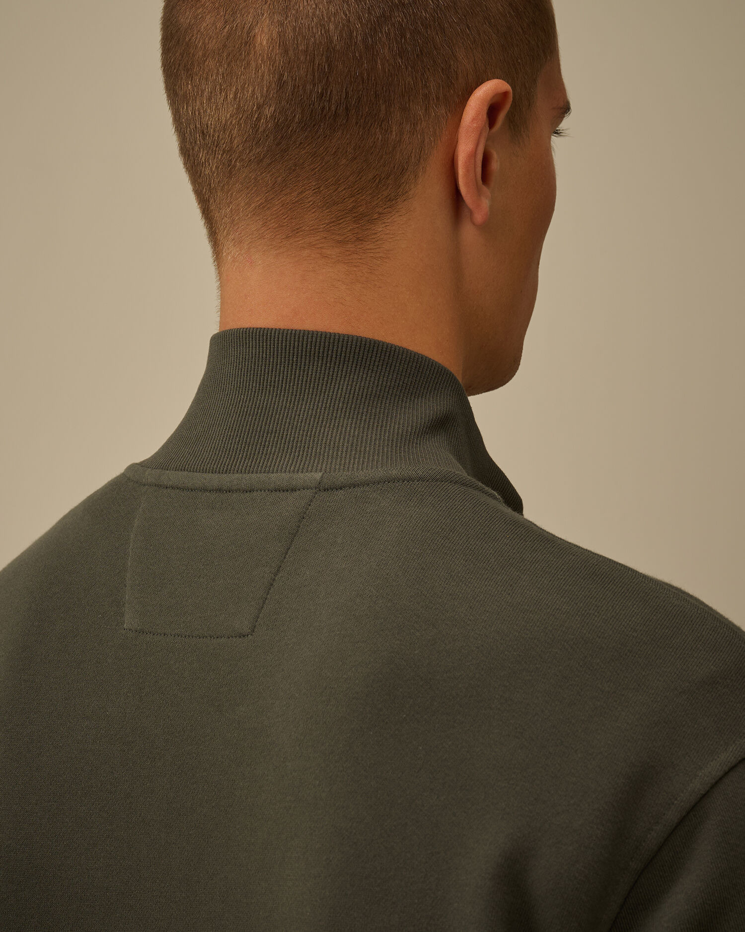 Diagonal Raised Fleece Full Zip Sweatshirt - 6