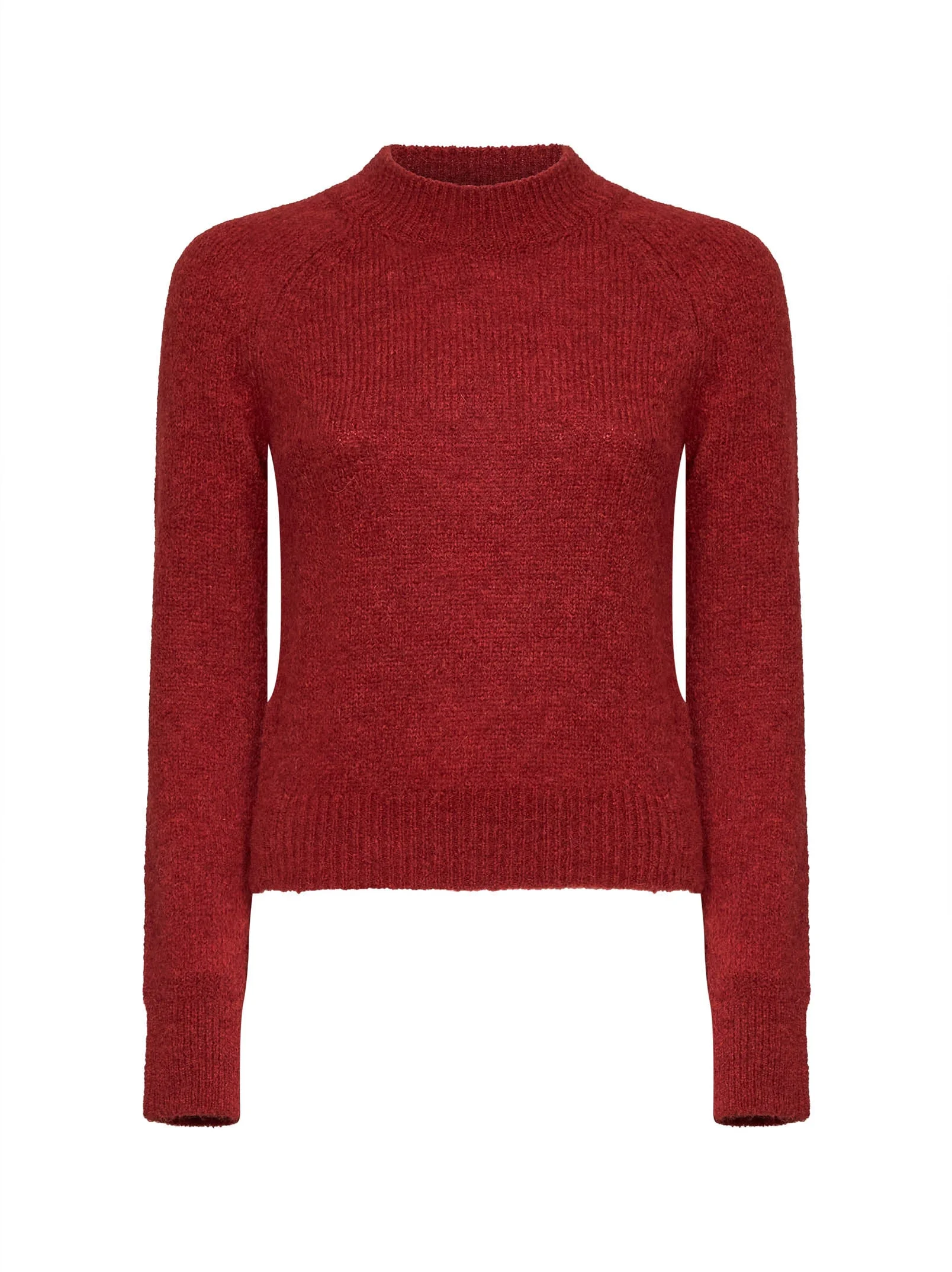 Brique alpaca-blend Texas crewneck sweater - 1
