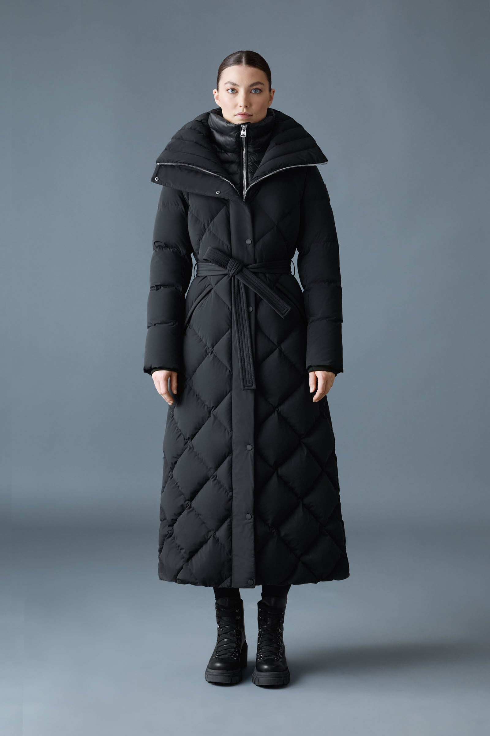 LAURELLA 2-in-1 Light Down Belted Coat - 2