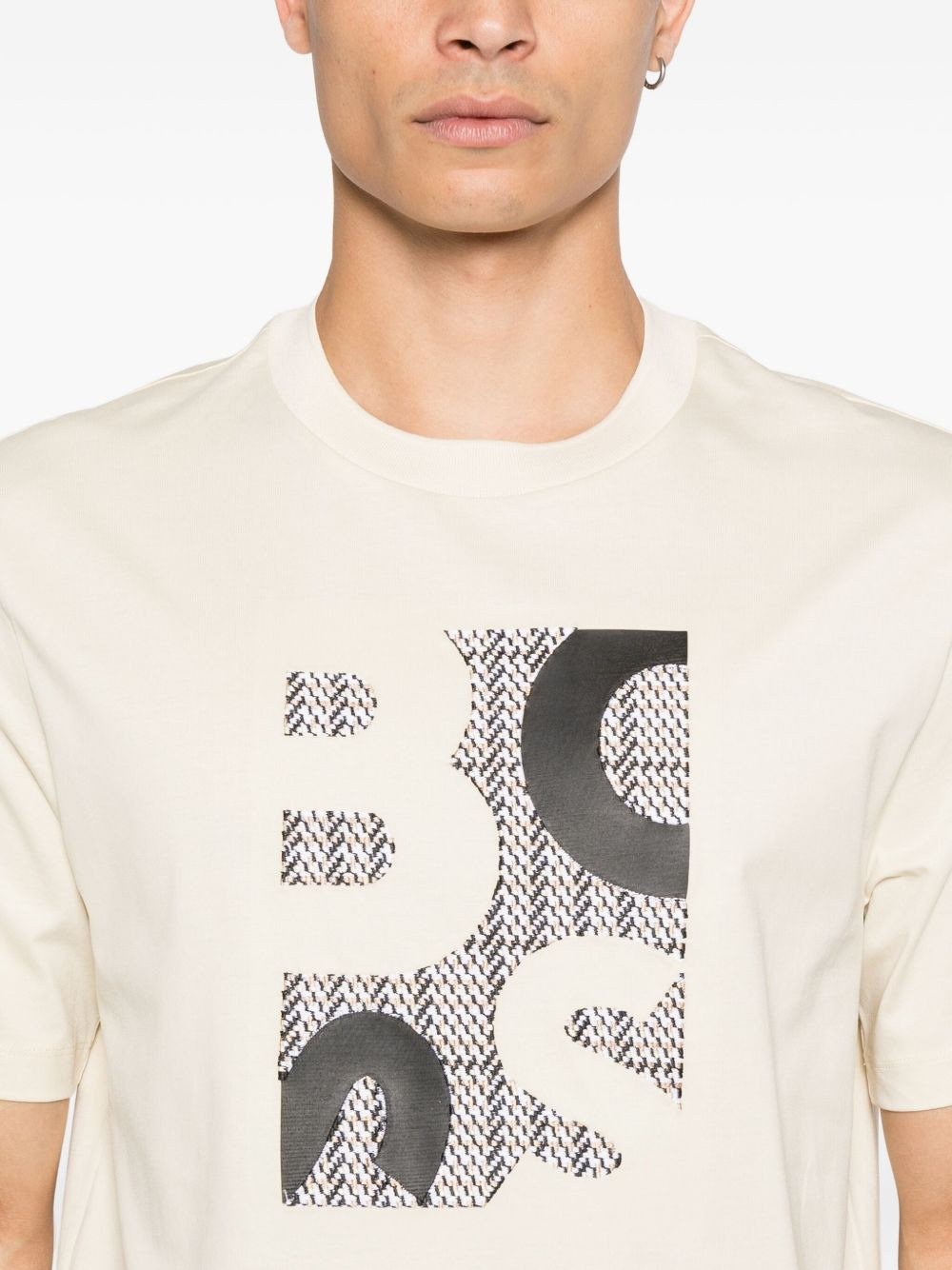 logo-pattern T-shirt - 4