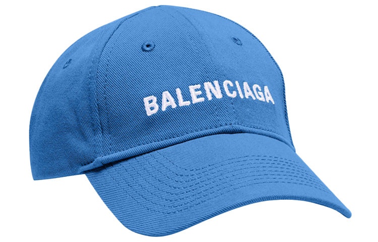 Balenciaga Visor Logo Cap 'Light Blue White' 590758410B24277 - 2