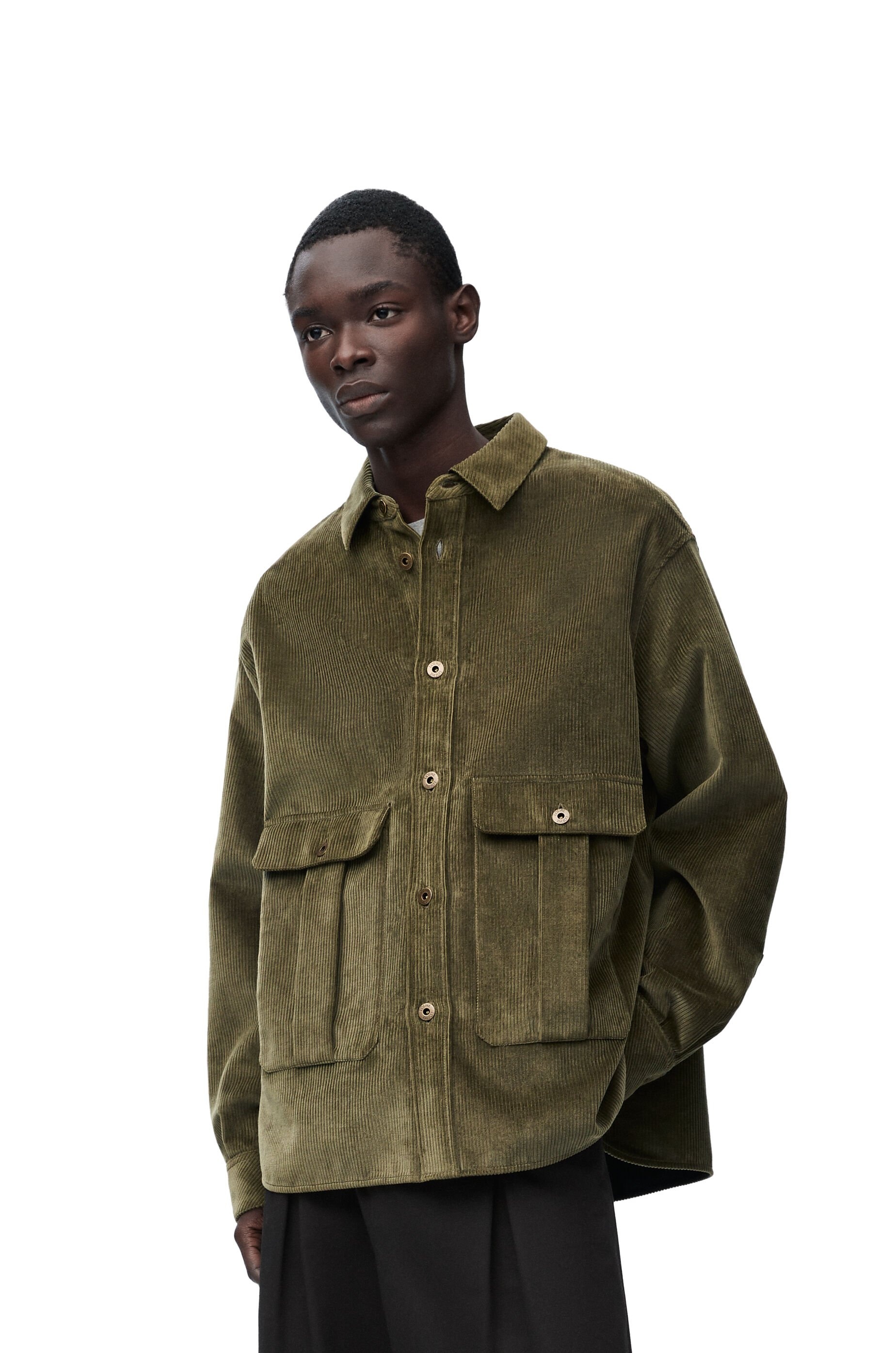 Overshirt in cotton and cashmere - 3