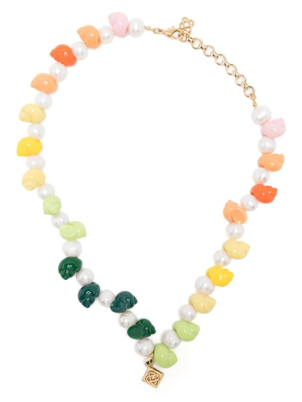 shell-embellished necklace - 1