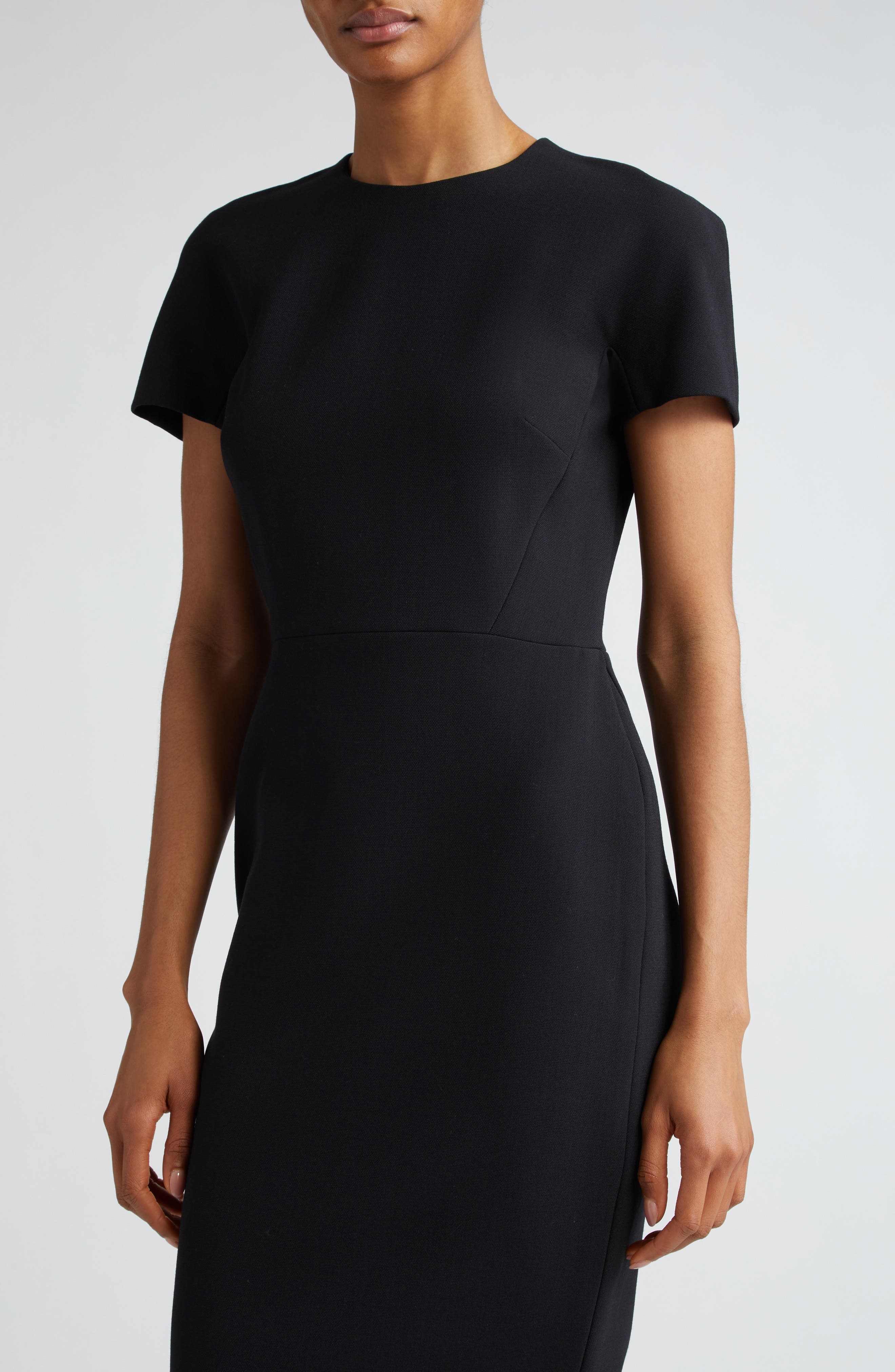 Crepe Sheath Dress - 4