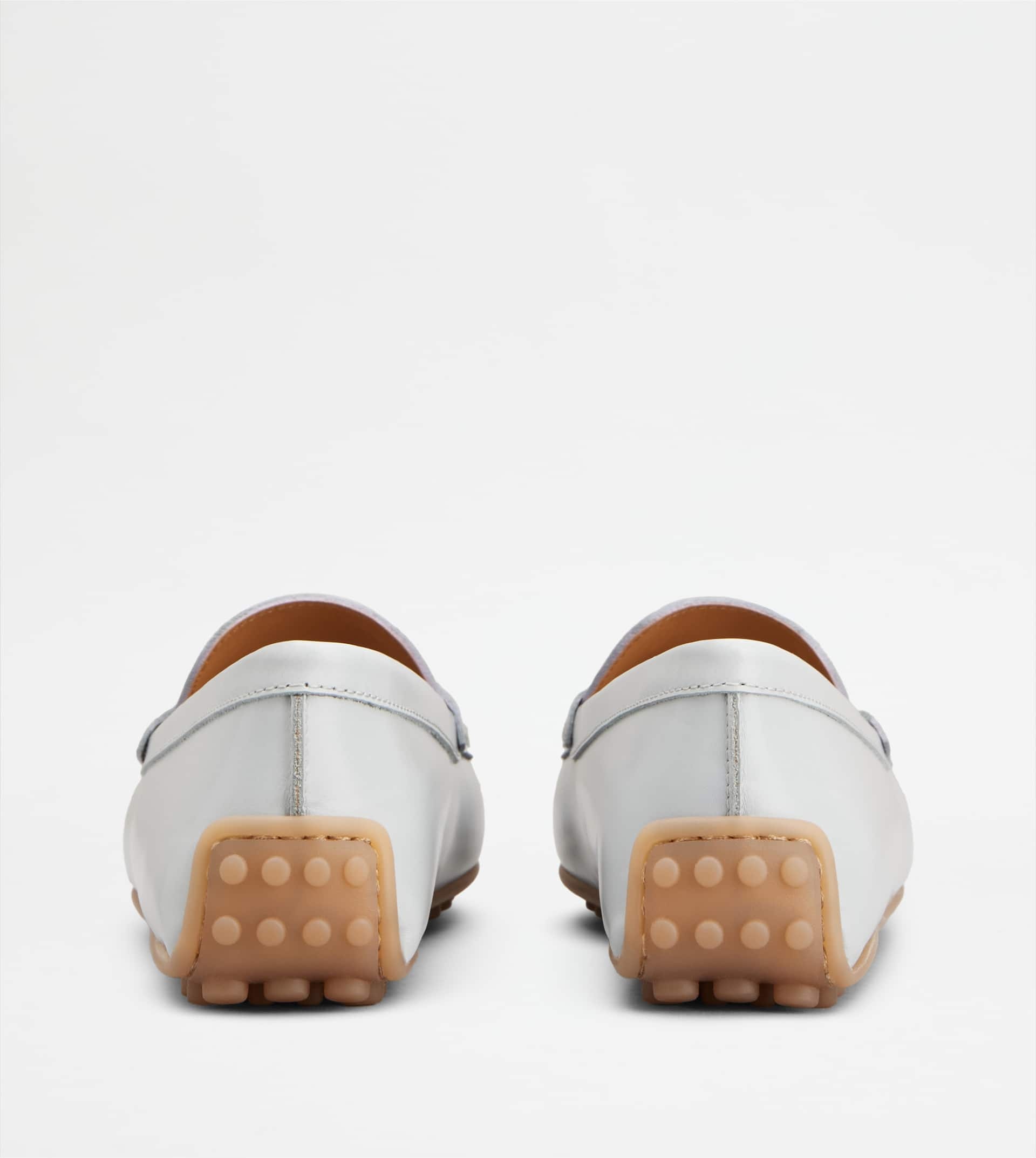 CITY GOMMINO DRIVING SHOES IN LEATHER - GREY - 3