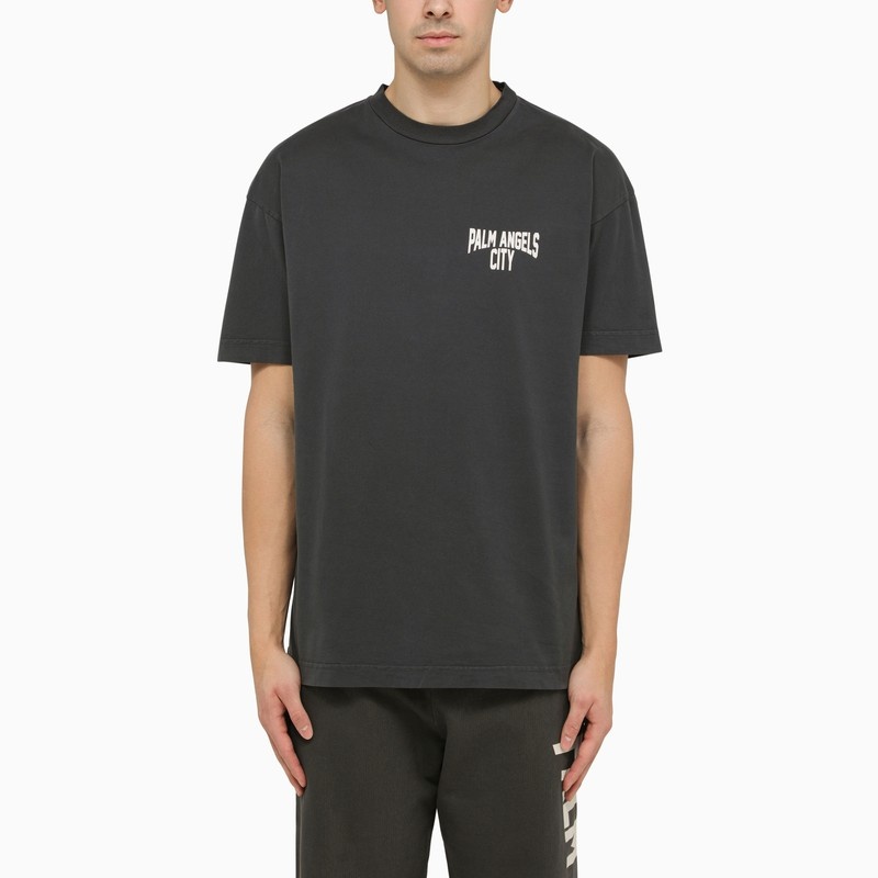 PA City grey delavè t-shirt - 1