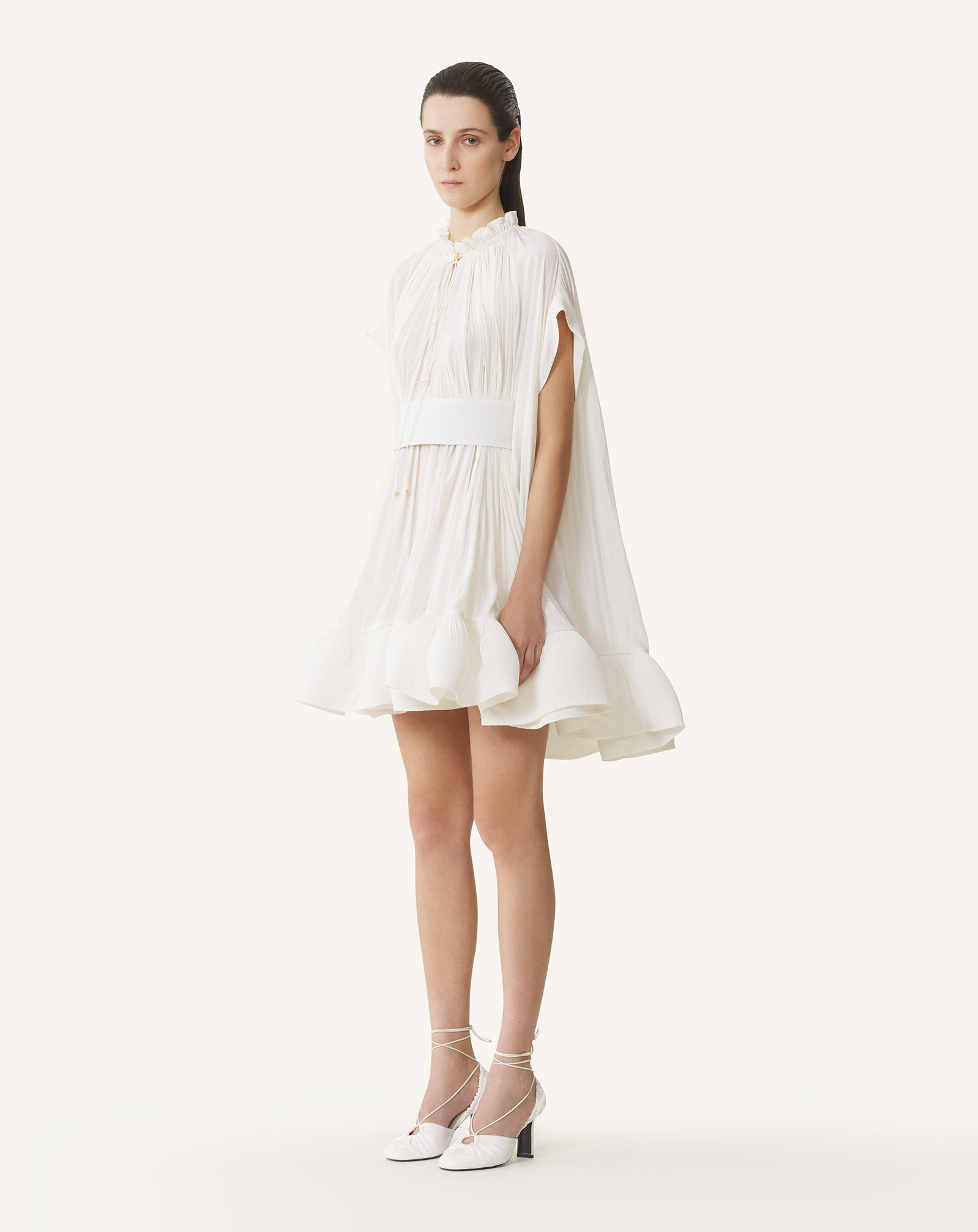SHORT CHARMEUSE DRESS - 3