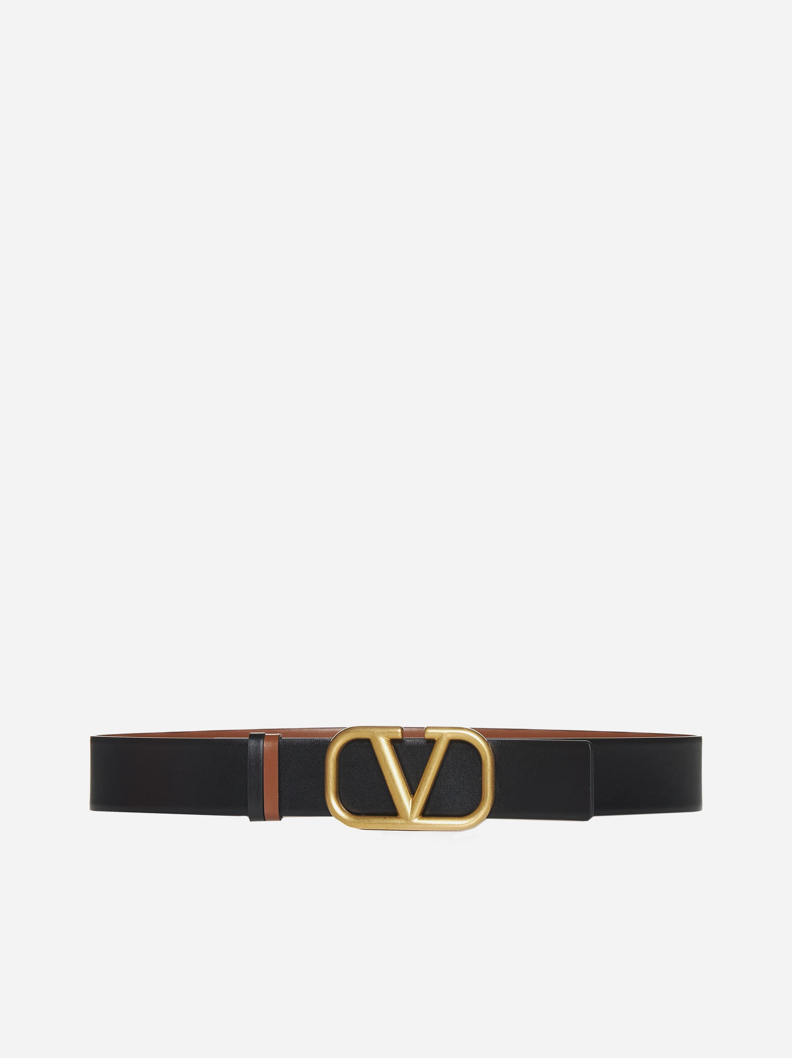 VLogo reversible leather belt - 3