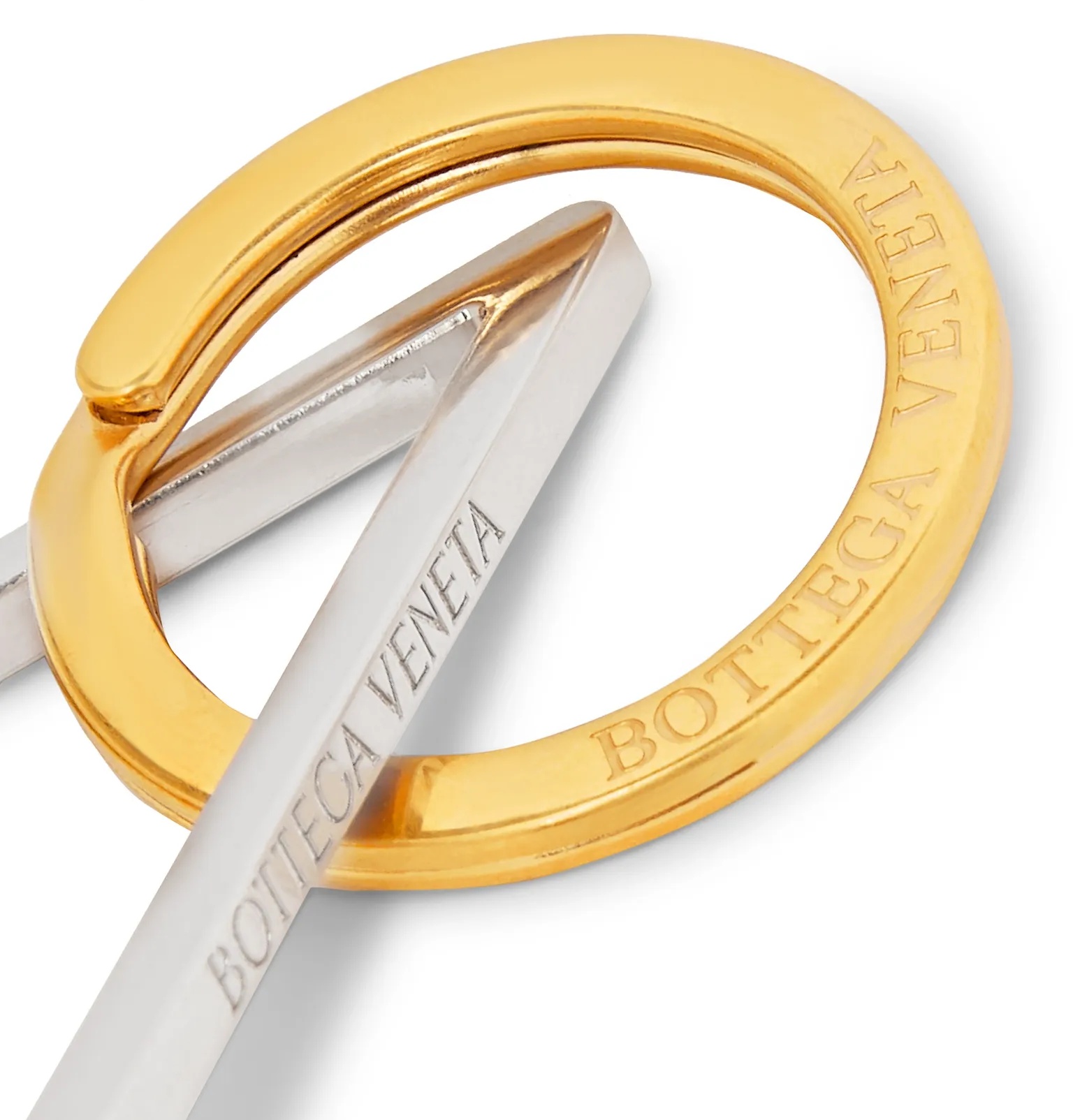 Gold and Silver-Tone Key Fob - 2