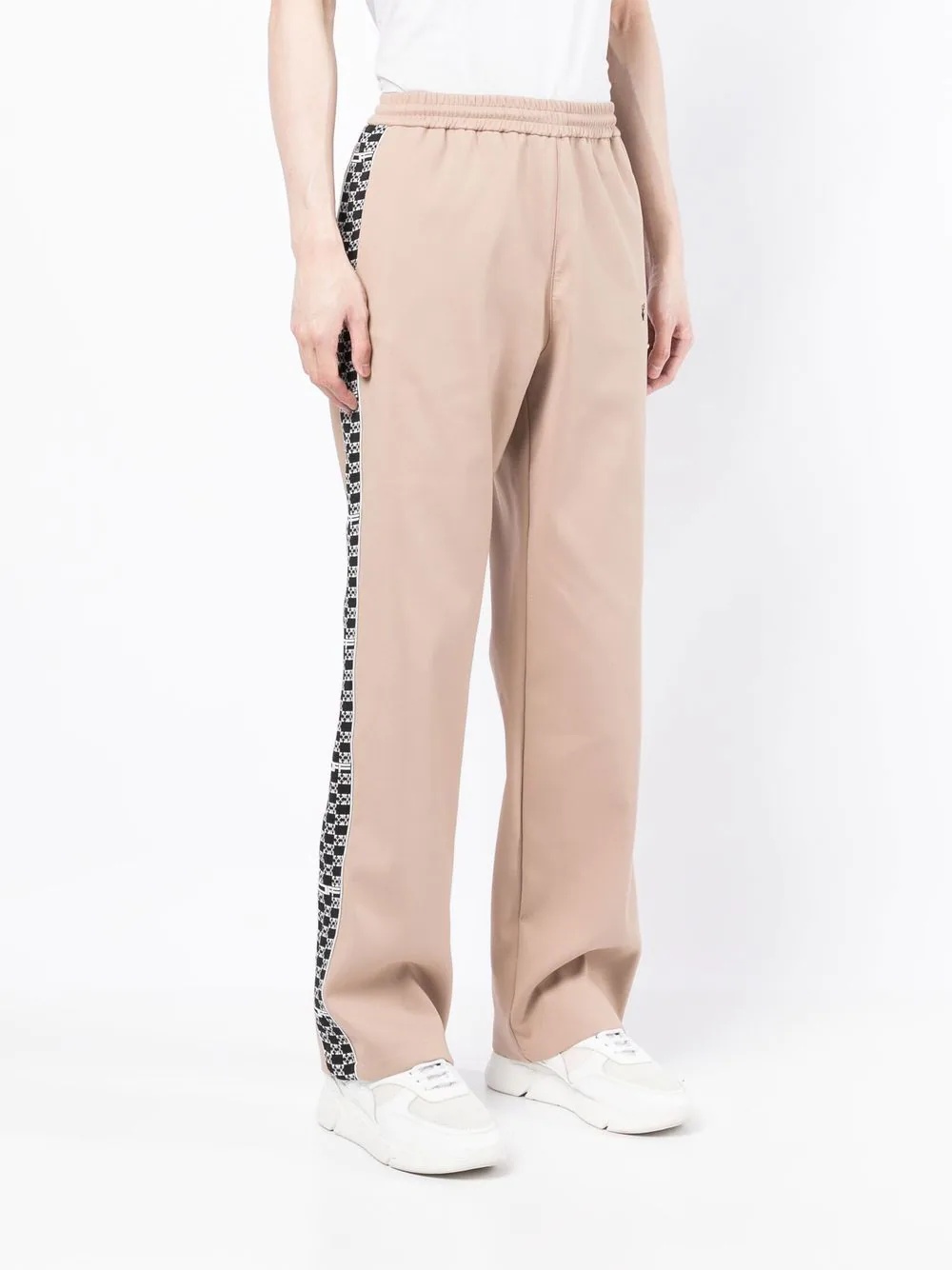 monogram band track pants - 3