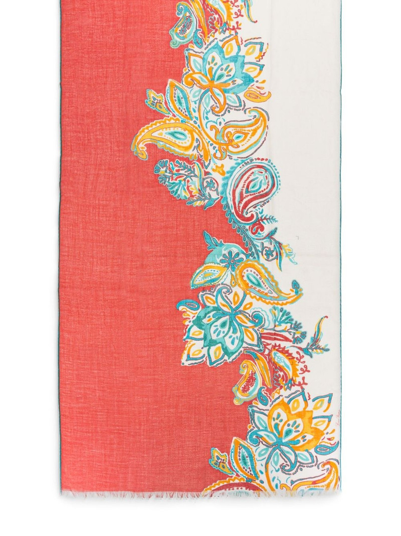Loro Piana floral-print scarf outlook