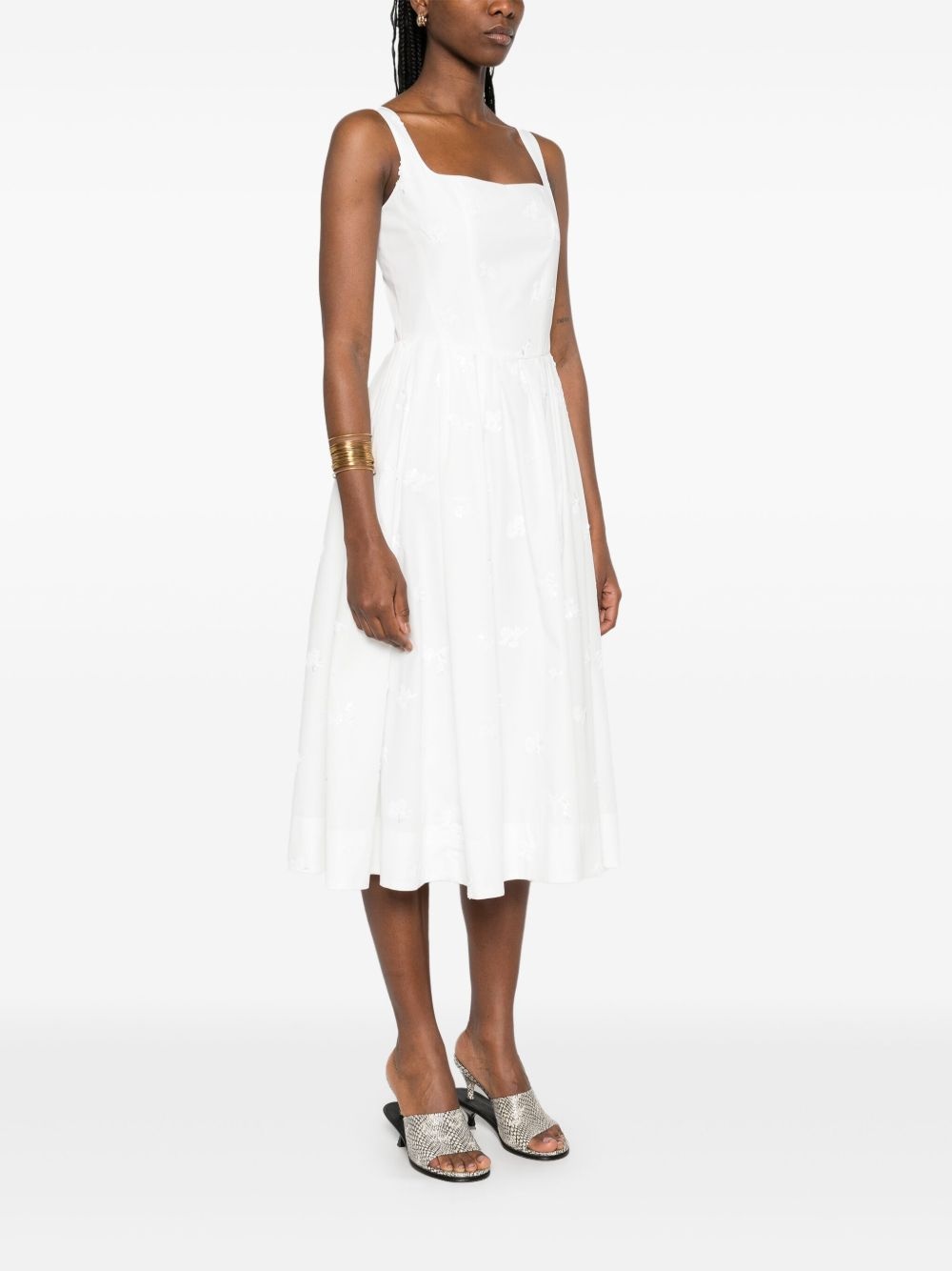 embroidered midi dress - 3