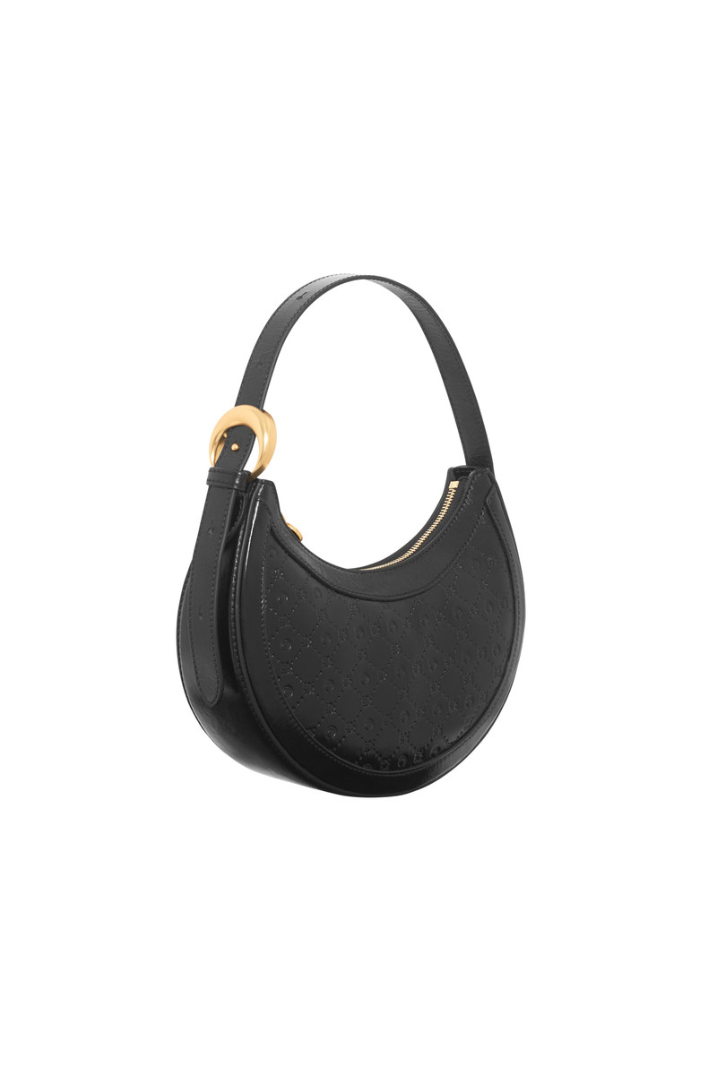 Marine Serre Moonogram Embossed Leather Eclips Mini outlook