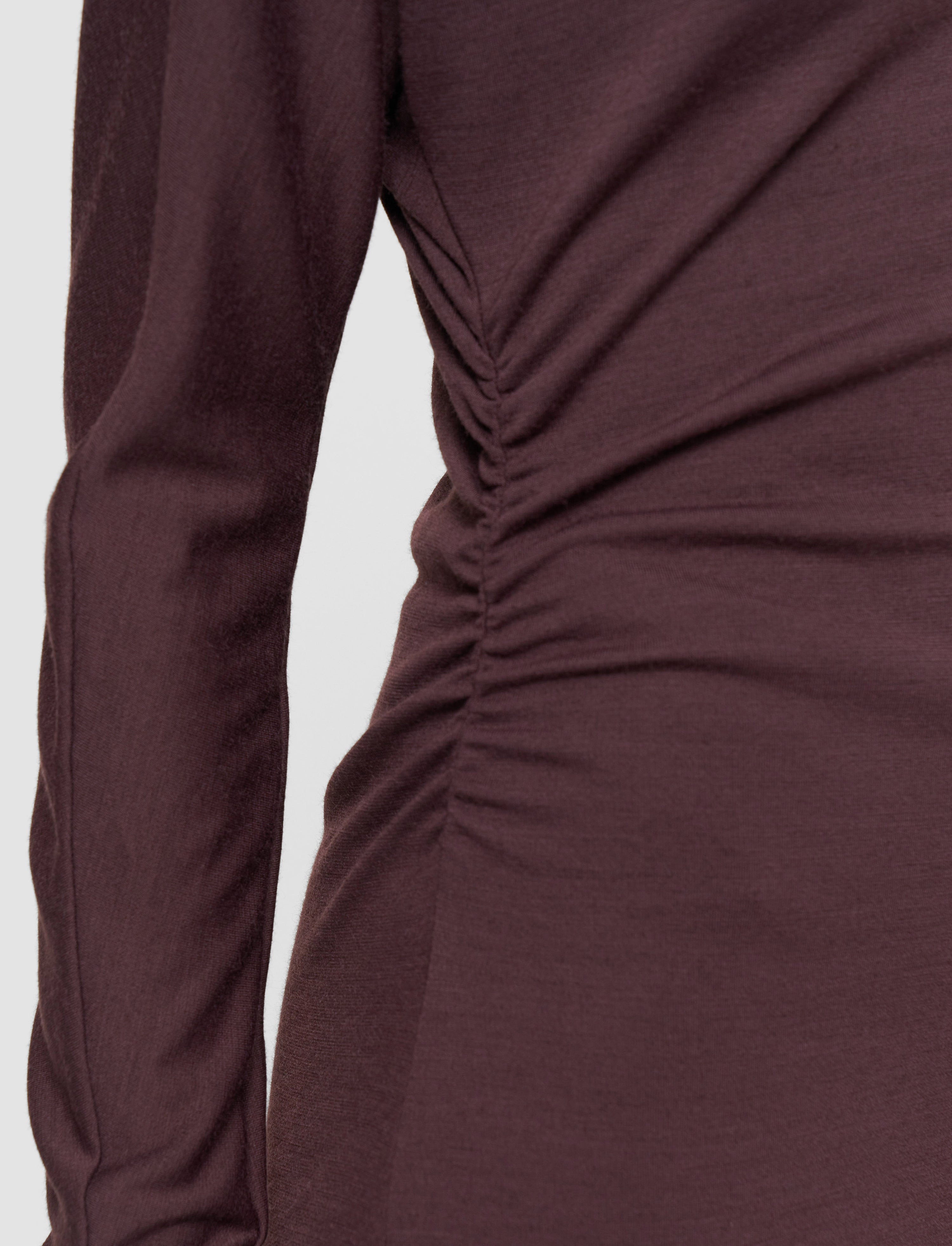 Wool Jersey V Neck Top - 4