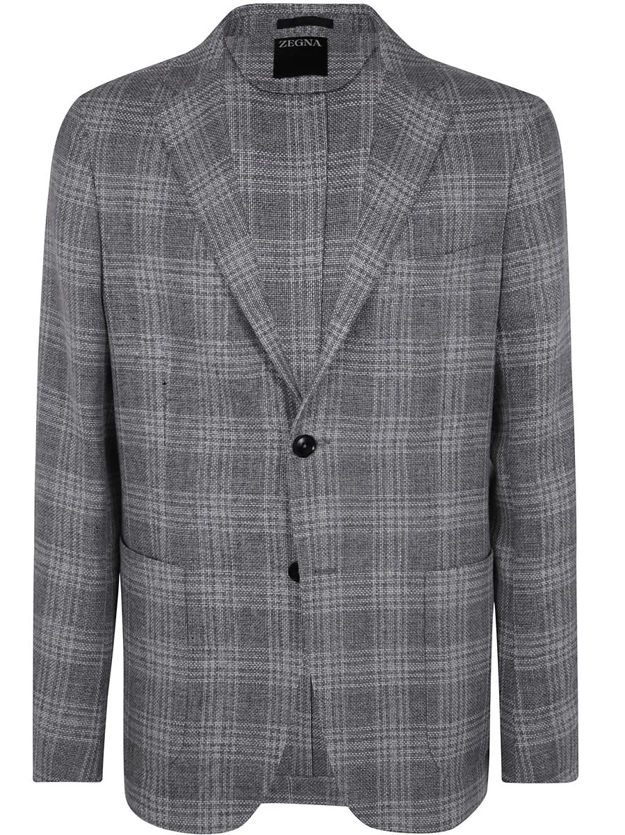 Zegna Wool And Linen Jacket Clothing - 1