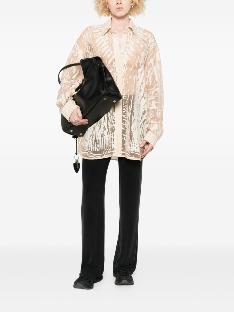 Diesel abstract-print long-sleeve blouse outlook