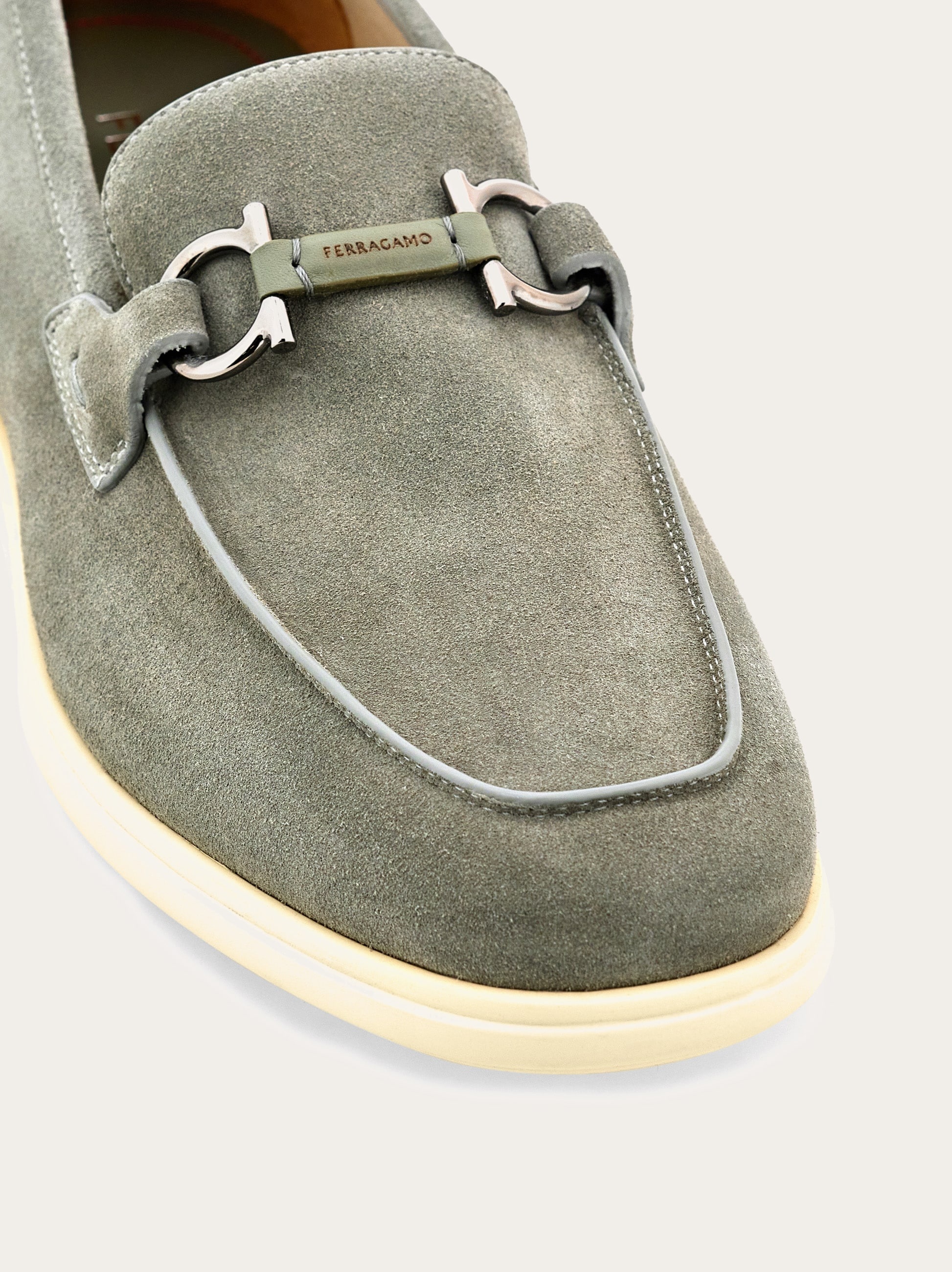 Casual loafer with Gancini ornament - 6
