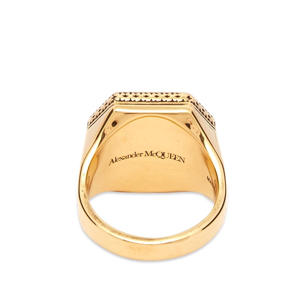 Alexander McQueen Skull Signet Ring - 2