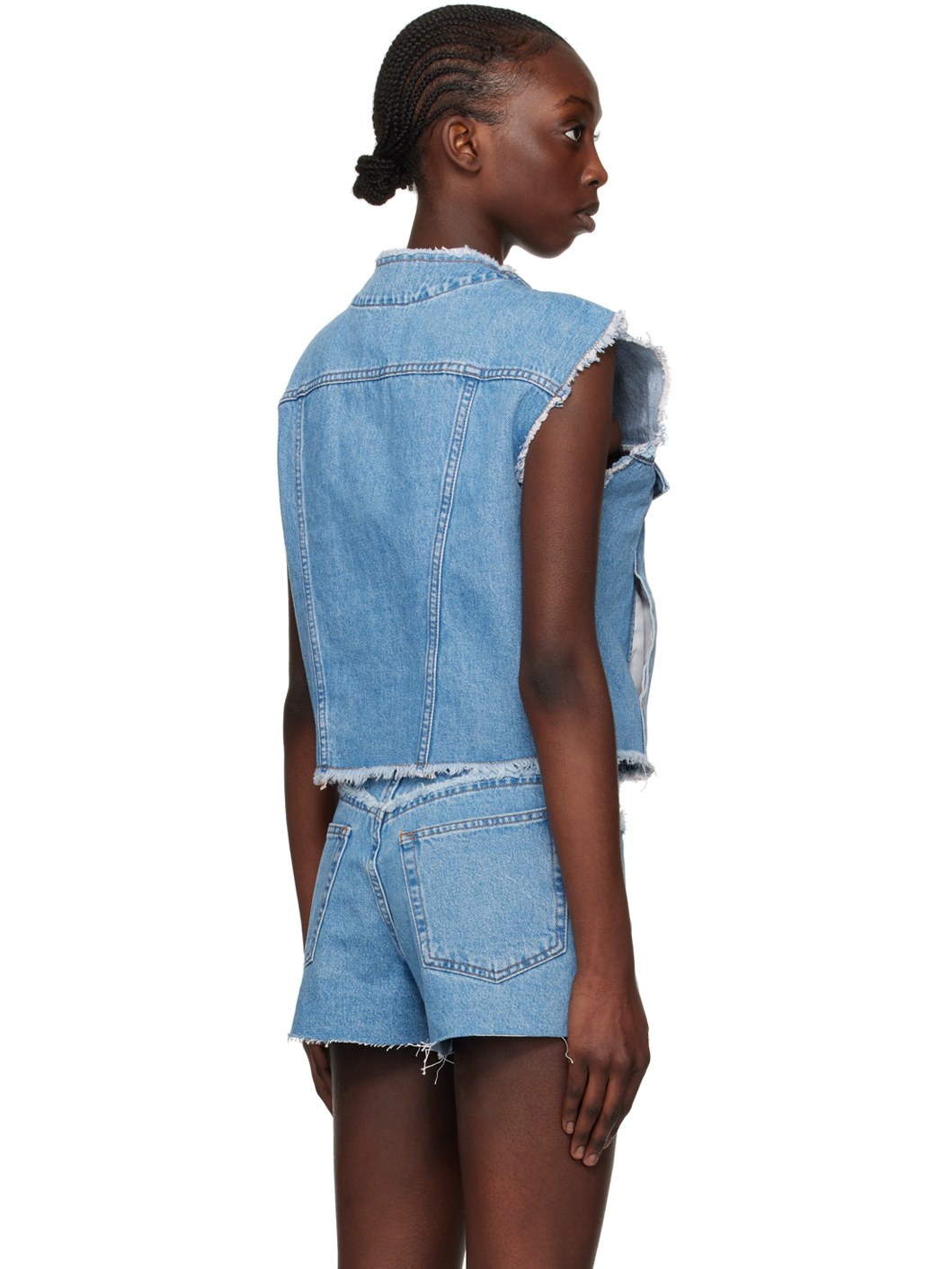Blue Barbara Denim Vest - 3
