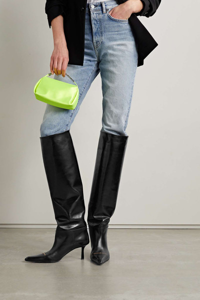 Alexander Wang Viola embellished leather knee boots outlook