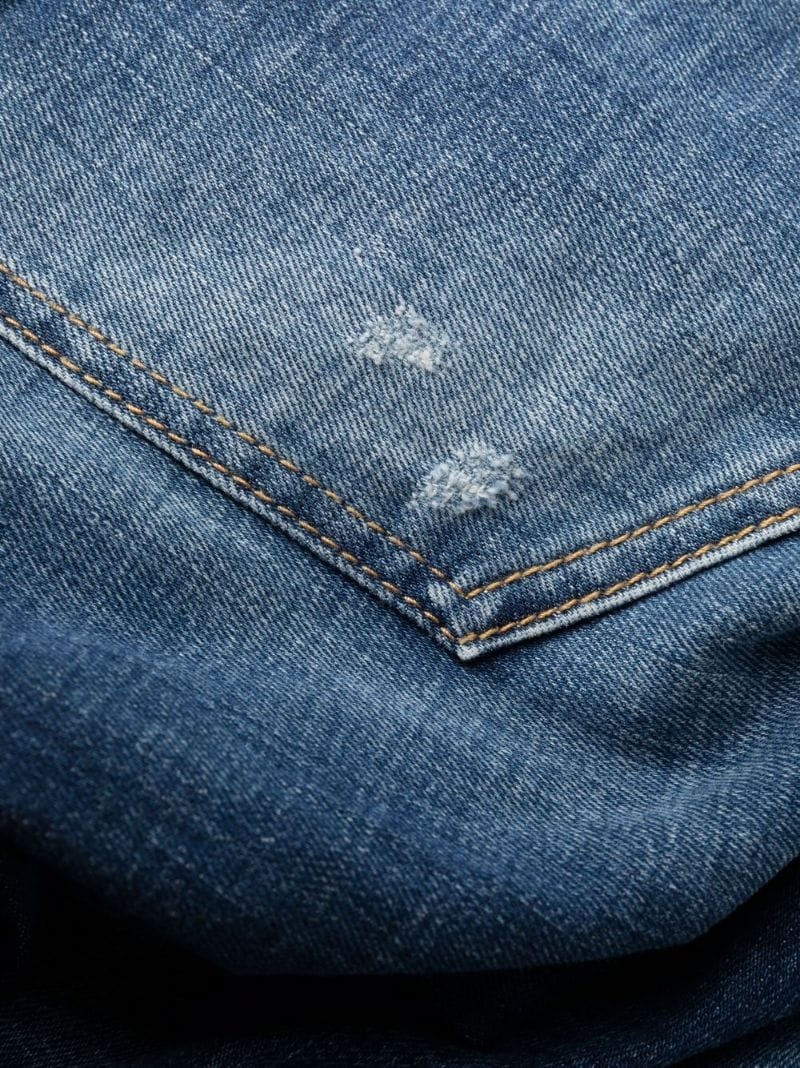 stonewashed skinny jeans - 6