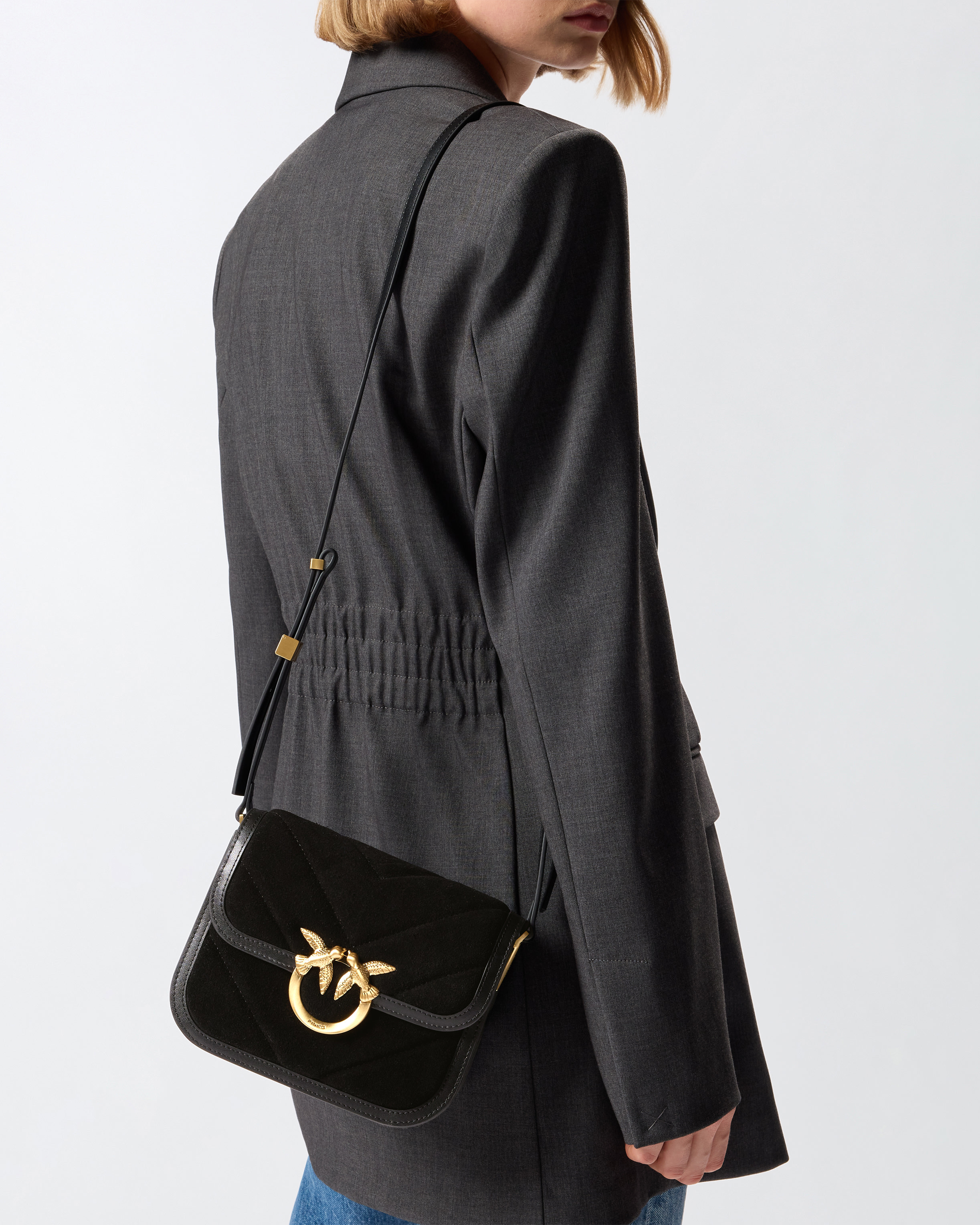 SUEDE MINI LOVE BAG BOX SHOULDER BAG - 6