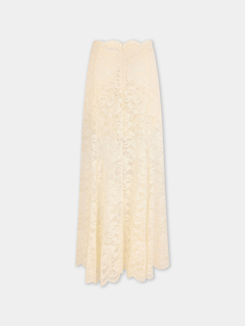 rabanne LONG FLARED LACE SKIRT outlook