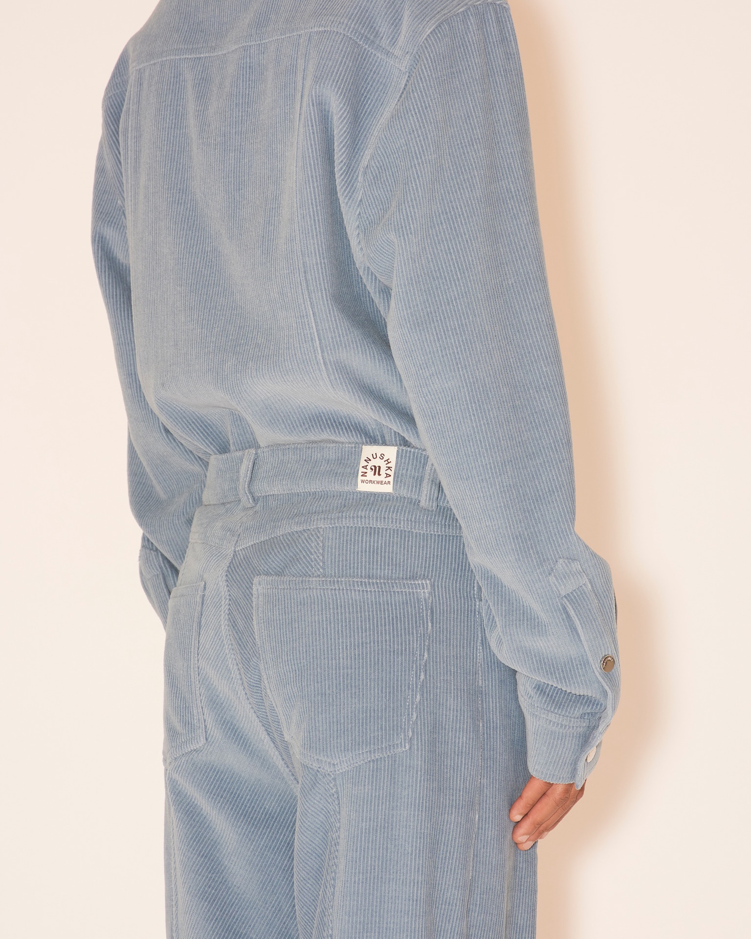 TIBES - Split hem trousers - Sky blue - 6