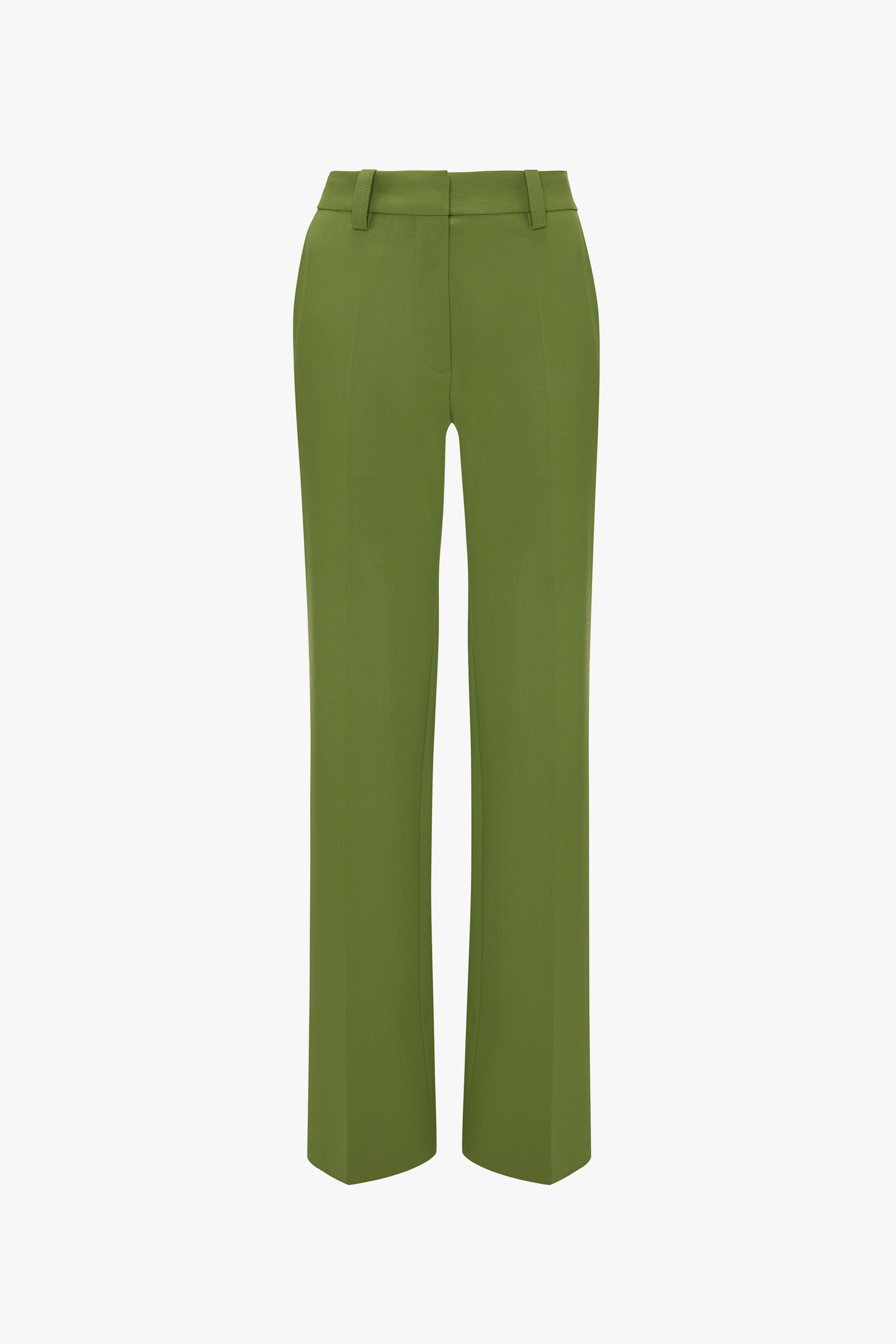 Tailored Straight Leg Trouser In Serpent Green - 1