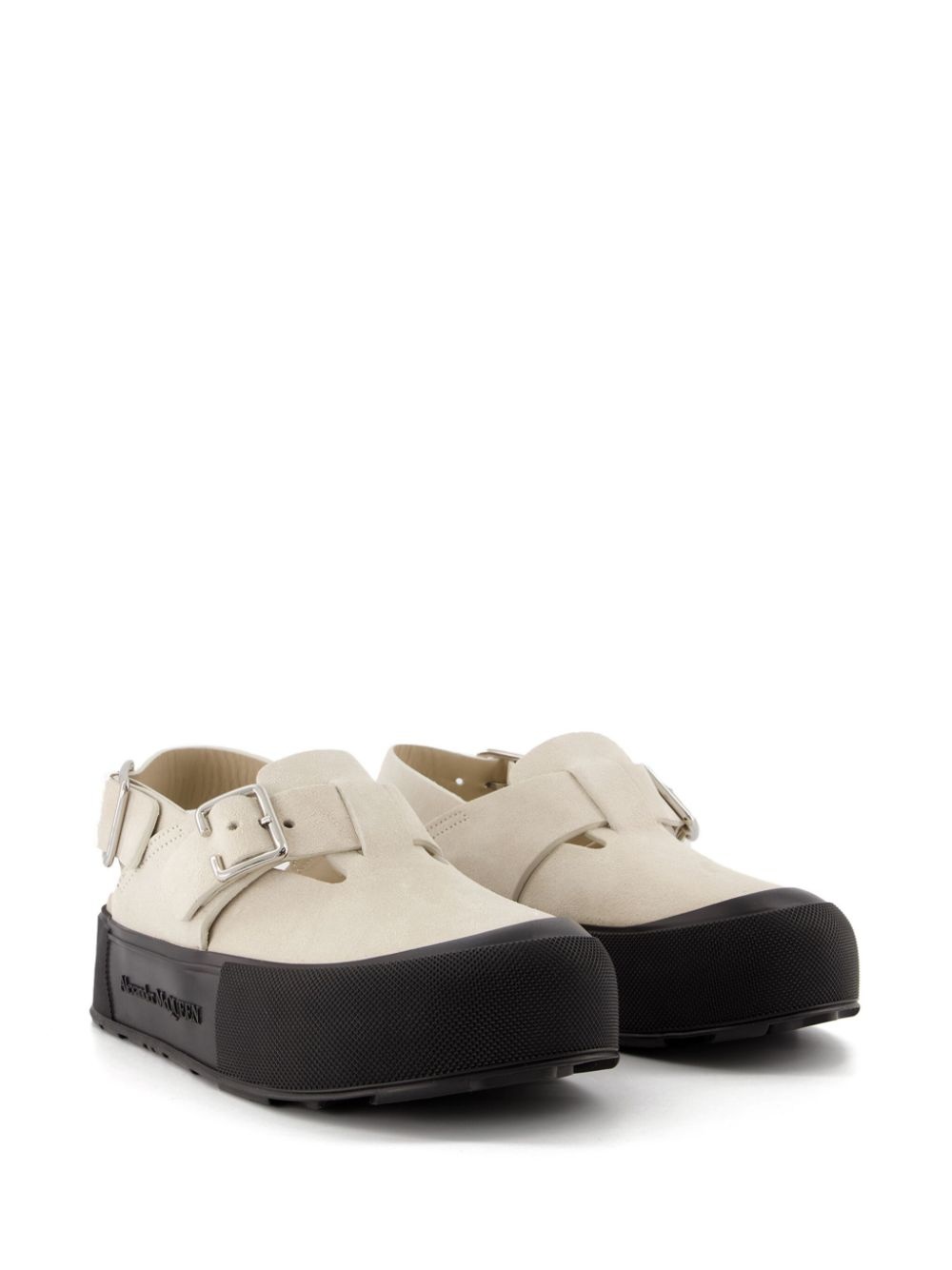 side buckle-fastening detail sandals - 2