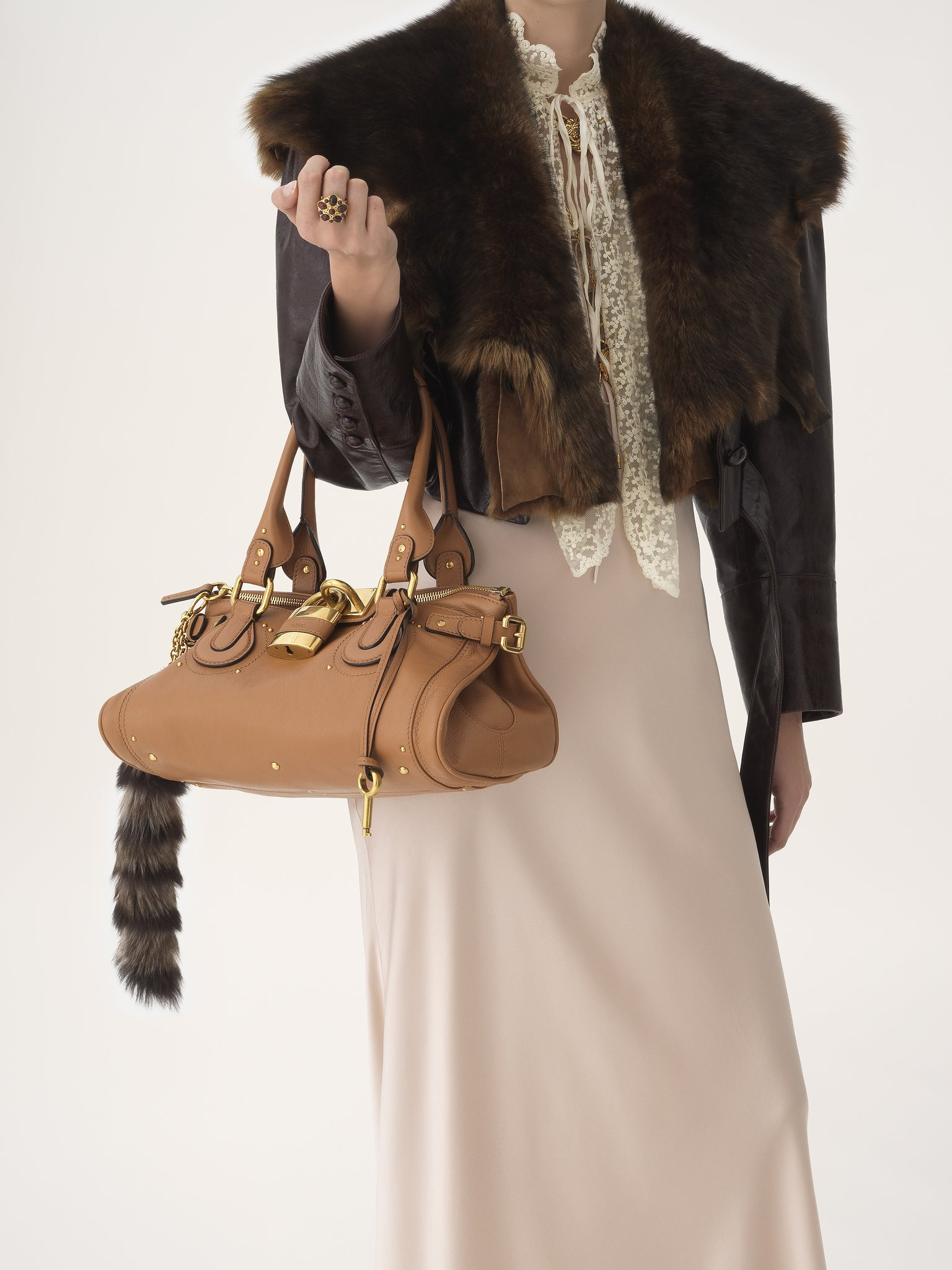PADDINGTON BAG IN GRAINED LEATHER - 2