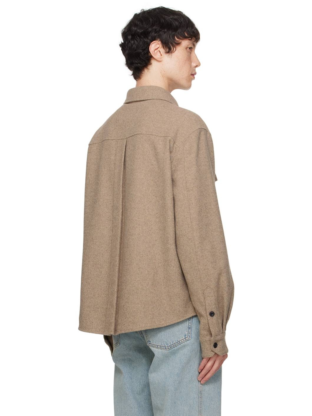 Beige Office Shirt - 3