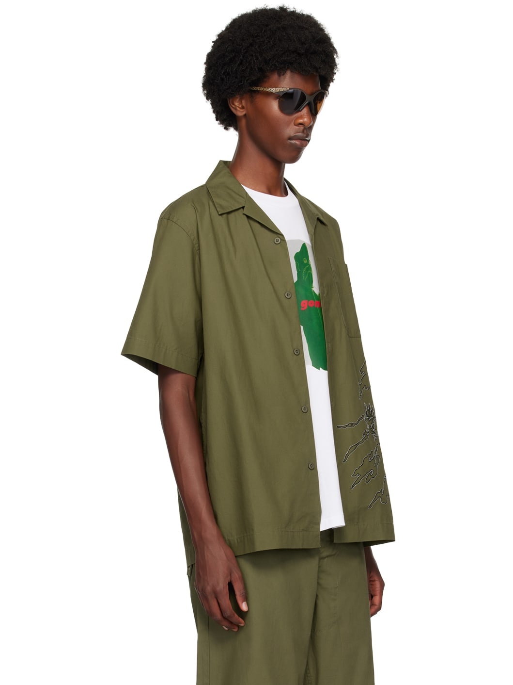 Green Bonsai Sparse Shirt - 2