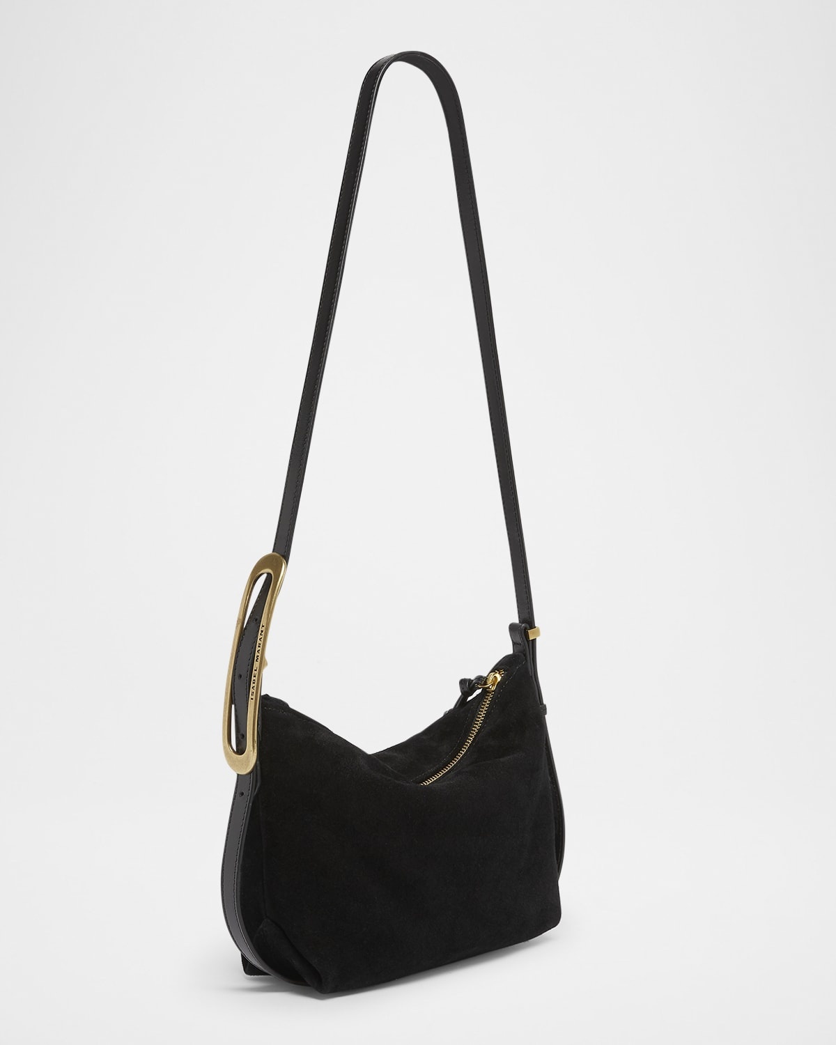 Leyden Mini Buckle Suede Shoulder Bag - 6