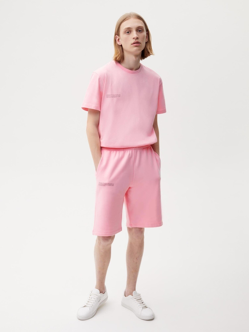 PANGAIA Mens 365 Midweight Long Shorts - Sakura Pink outlook