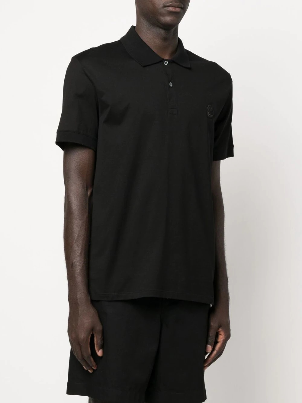 skull-appliqué polo shirt - 3