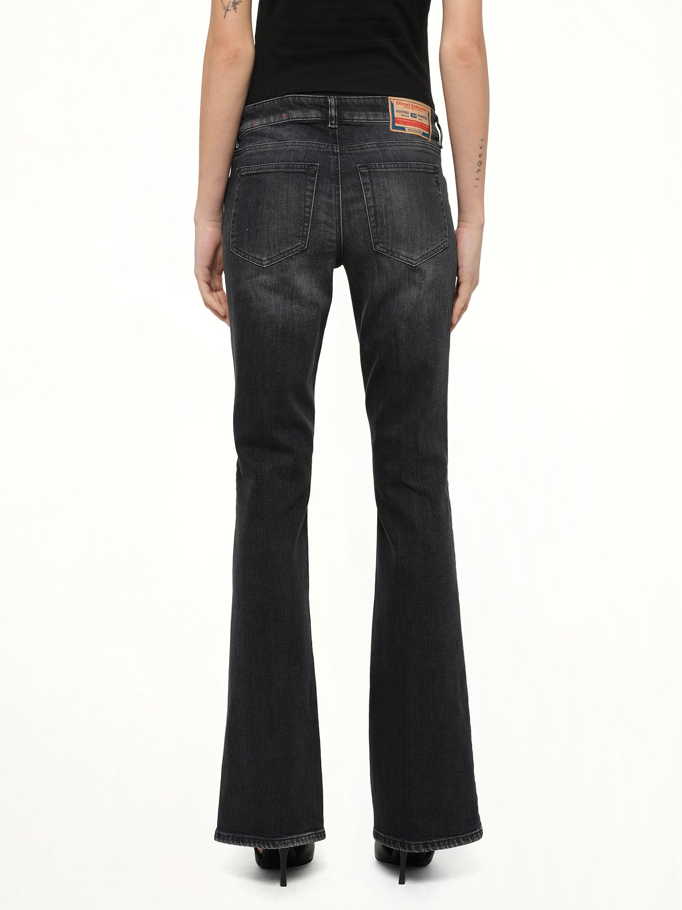 1969 D-EBBEY Bootcut Jeans in Black/Dark Grey - 5