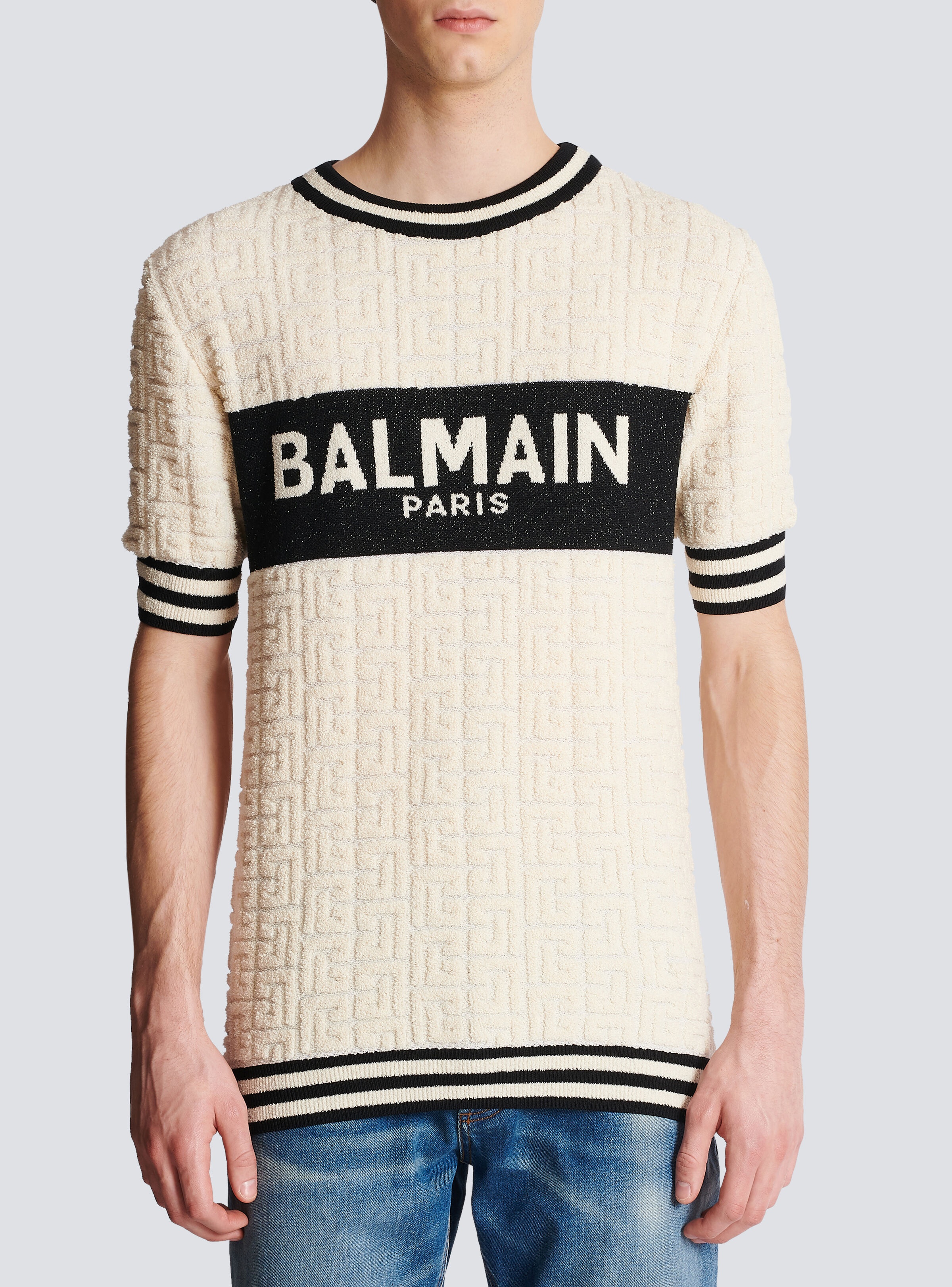 Balmain cotton terry T-shirt - 5