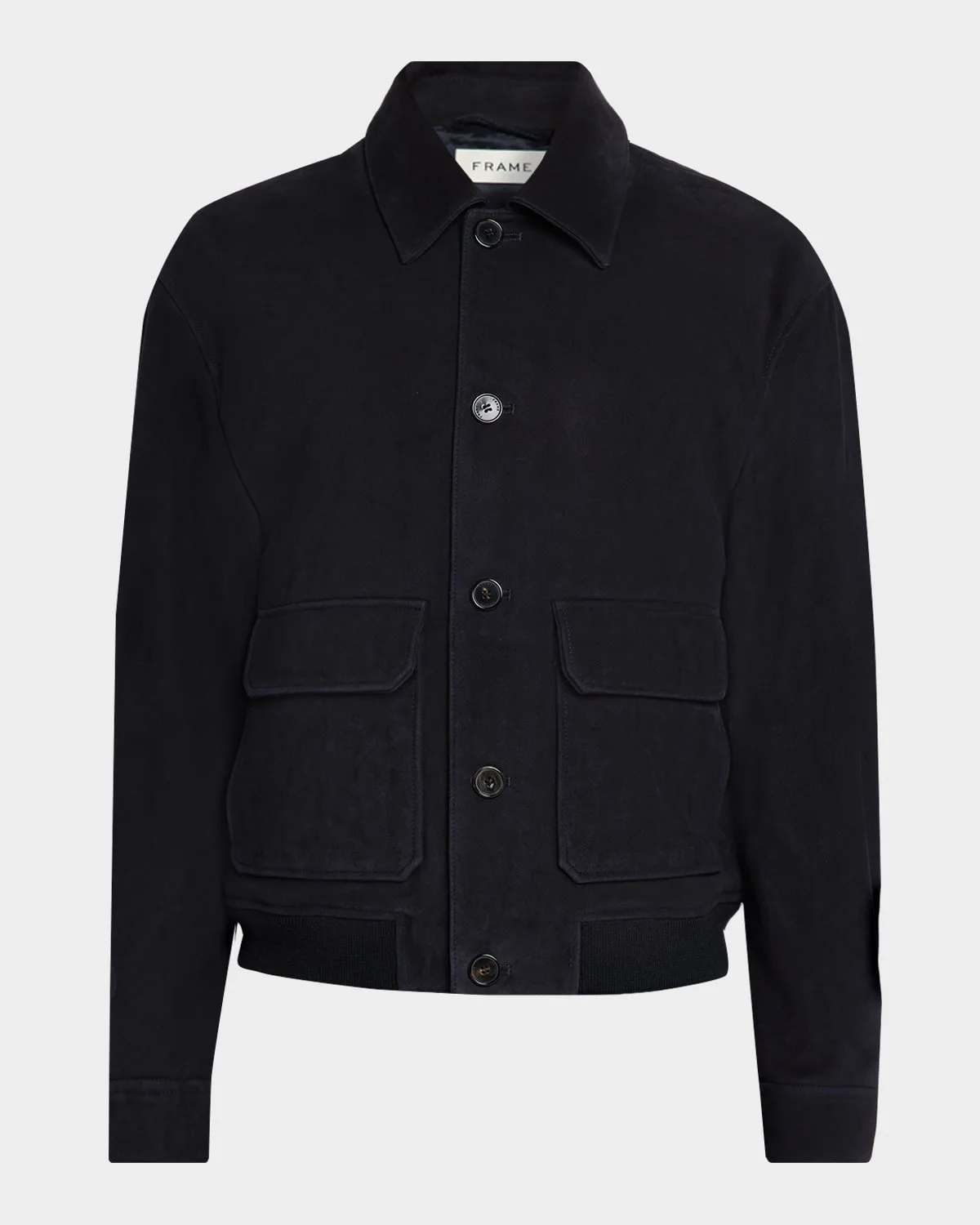 Men & apos;s Suede Flap-Pocket Blouson - 1