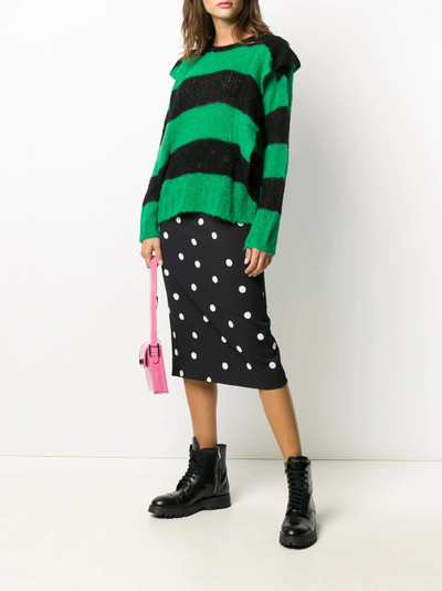 REDValentino ruffle shoulder jumper outlook