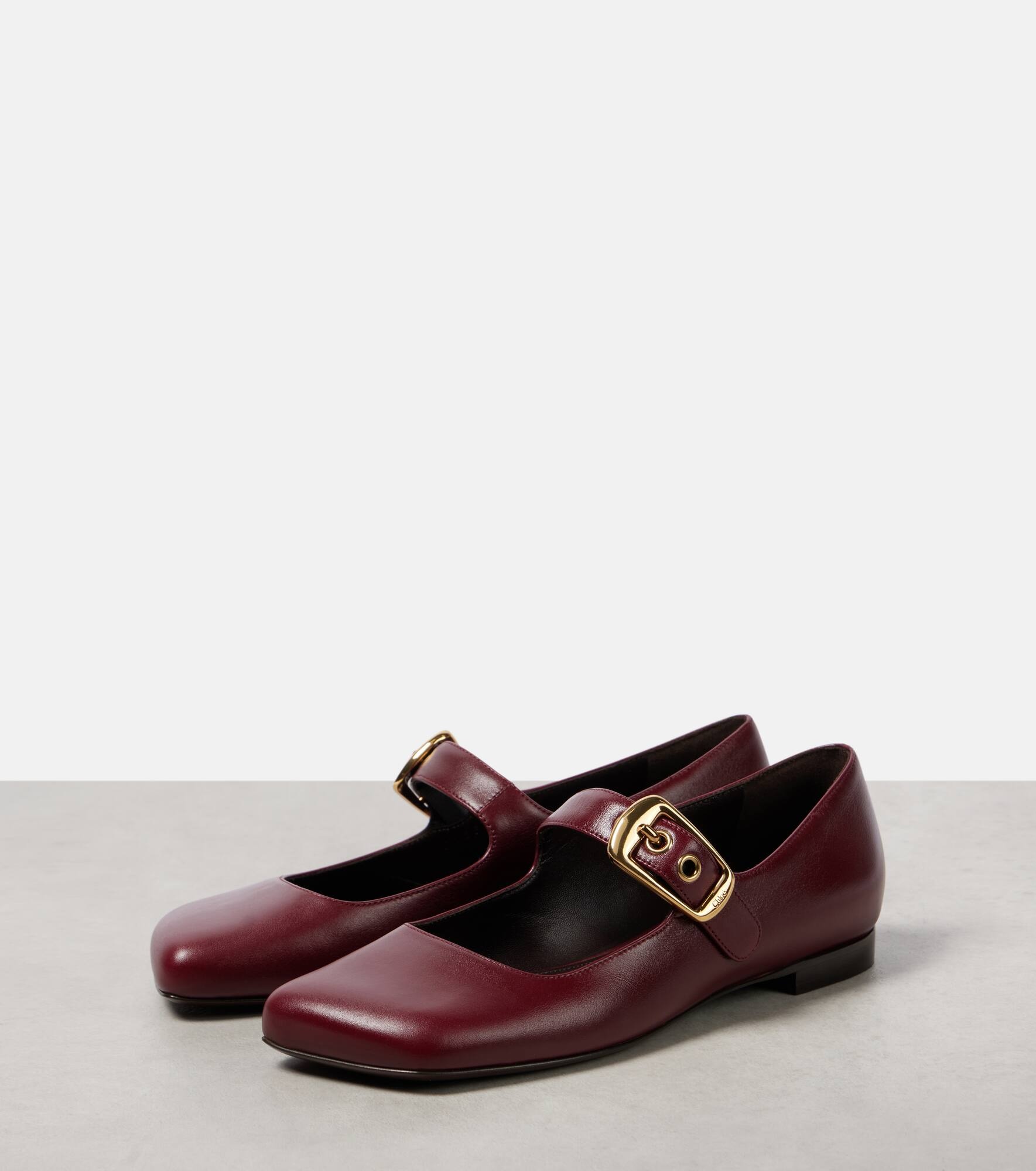 Polly leather Mary Jane flats - 4