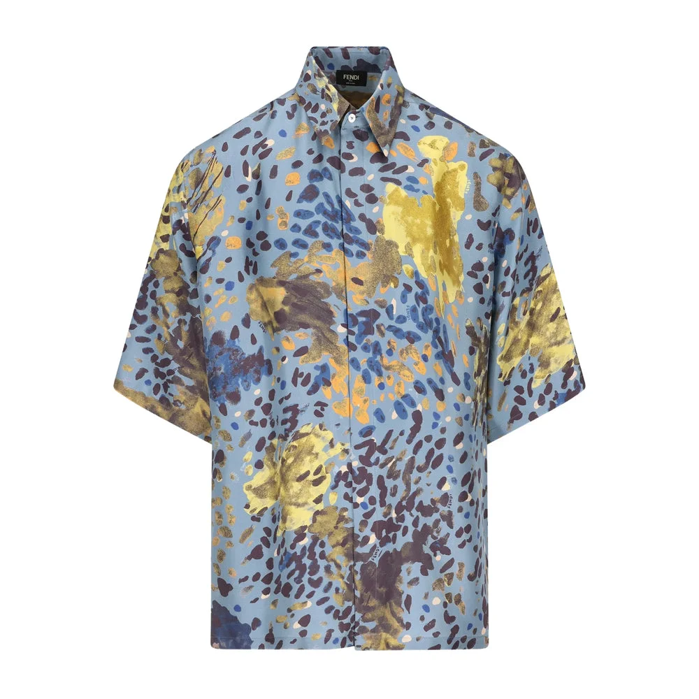 Fendi Blue Shirts Men - 1